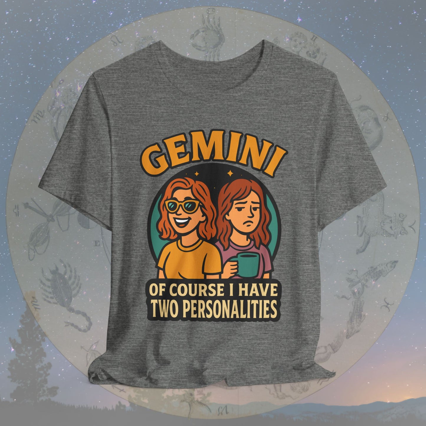 Playful Gemini Two Sides T-Shirt