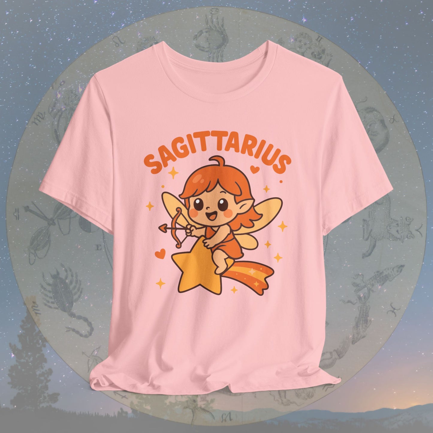 Kawaii Adventurous Sagittarius Zodiac Sign T-Shirt