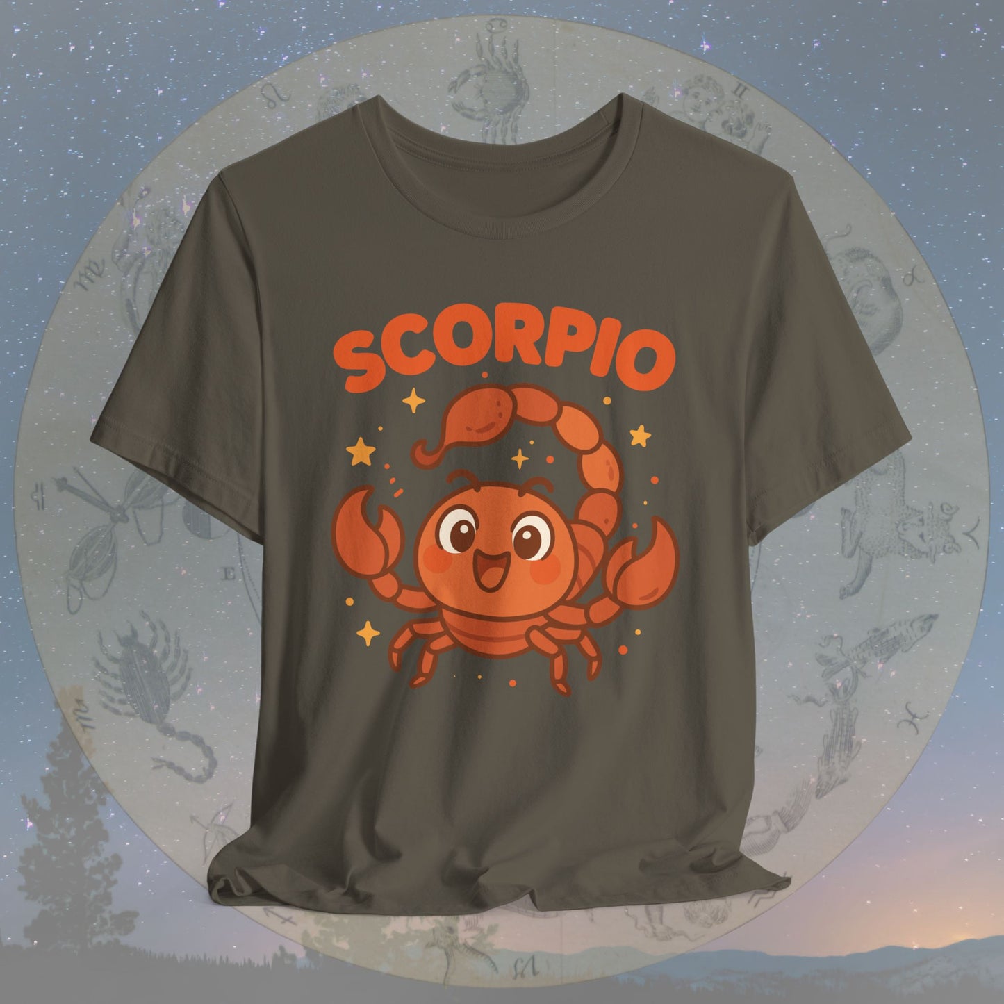 Kawaii Brave Scorpio Zodiac Sign T-Shirt