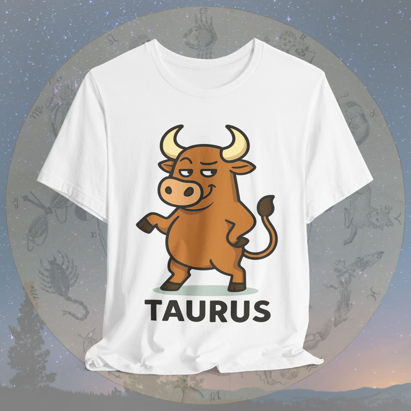 Playful Taurus Zodiac Sign T-Shirt