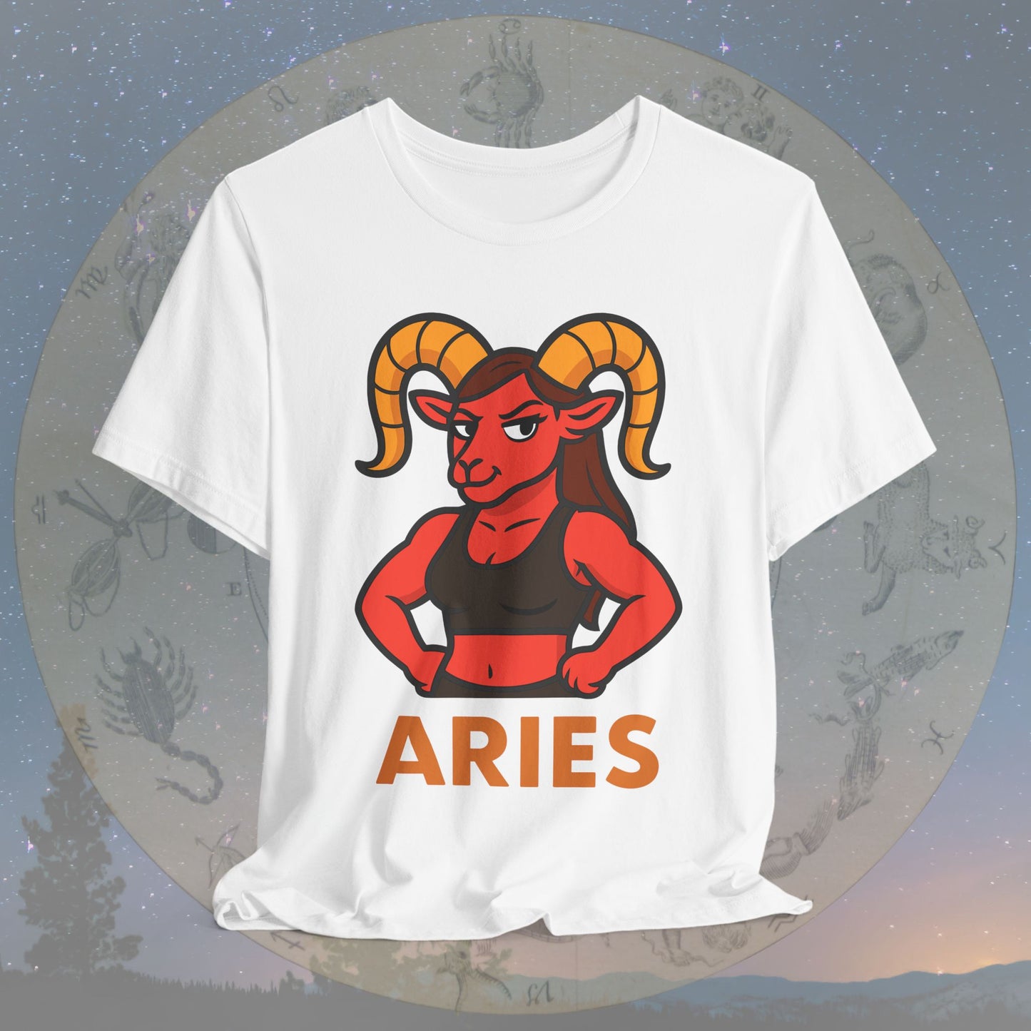 Confident Aries Woman Zodiac Sign T-Shirt