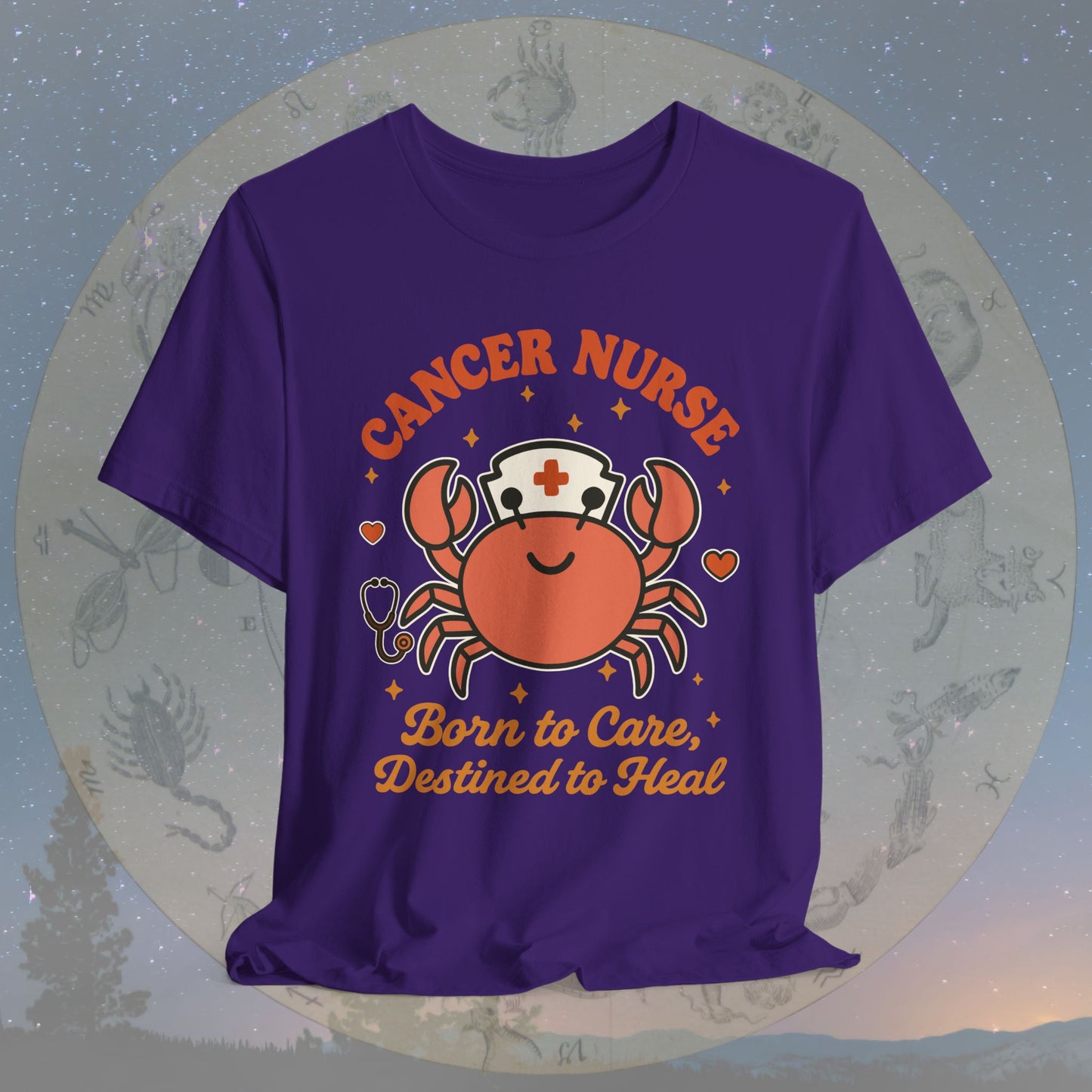 Born to Care Cancer Nurse T-Shirt