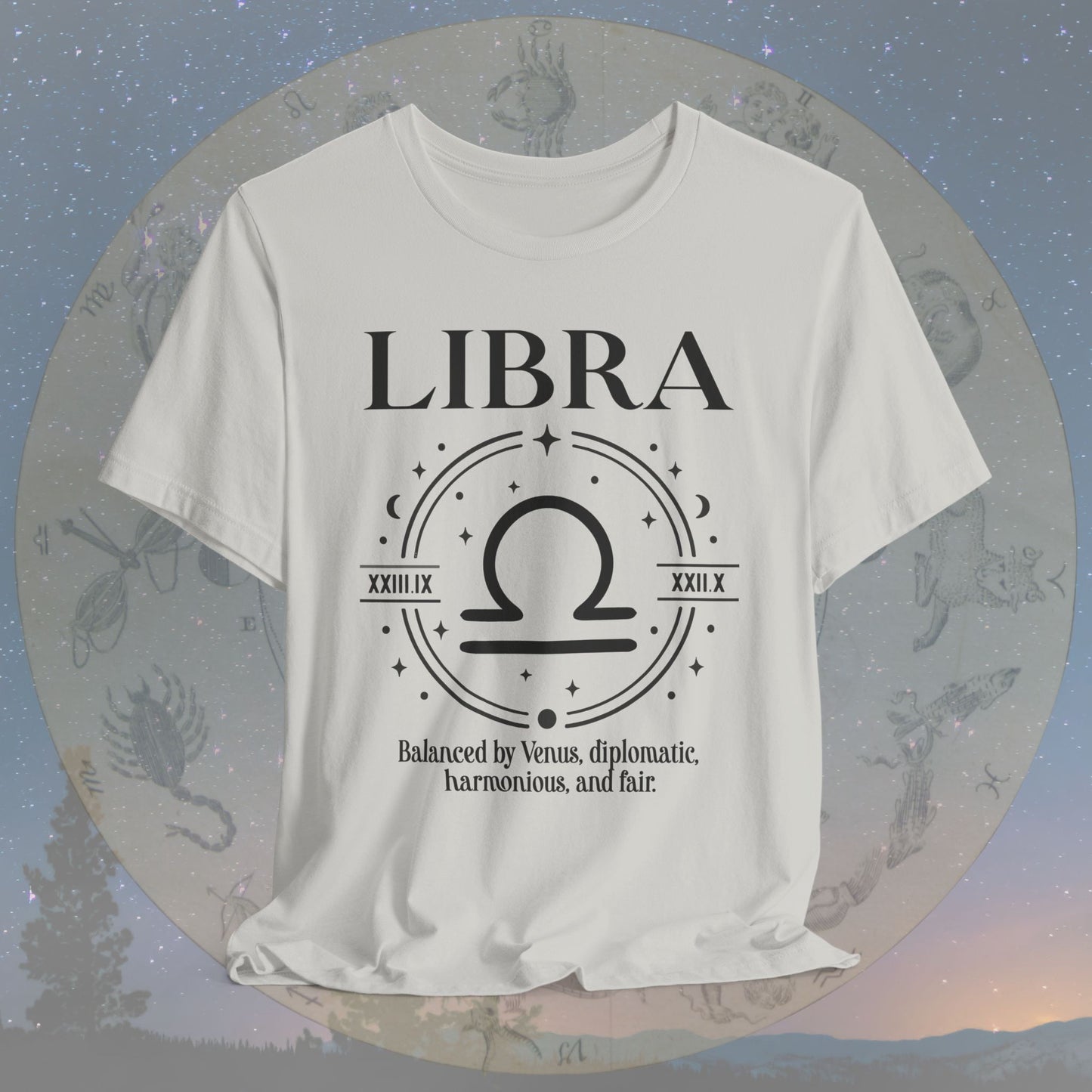 Classic Libra Zodiac Sign T-Shirt