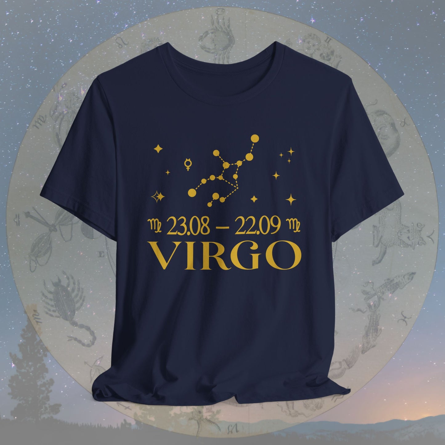 Virgo Star Constellation Zodiac T-Shirt
