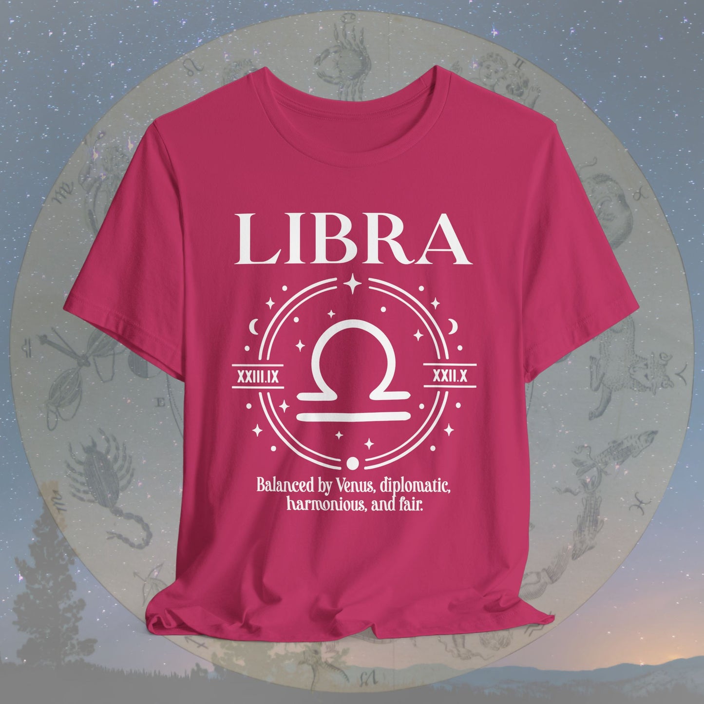 Classic Libra Zodiac Sign T-Shirt