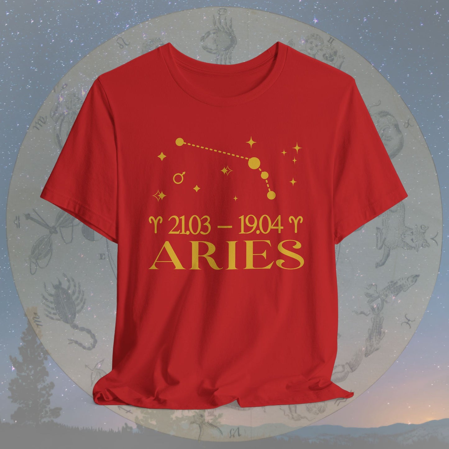 Aries Star Constellation Zodiac T-Shirt