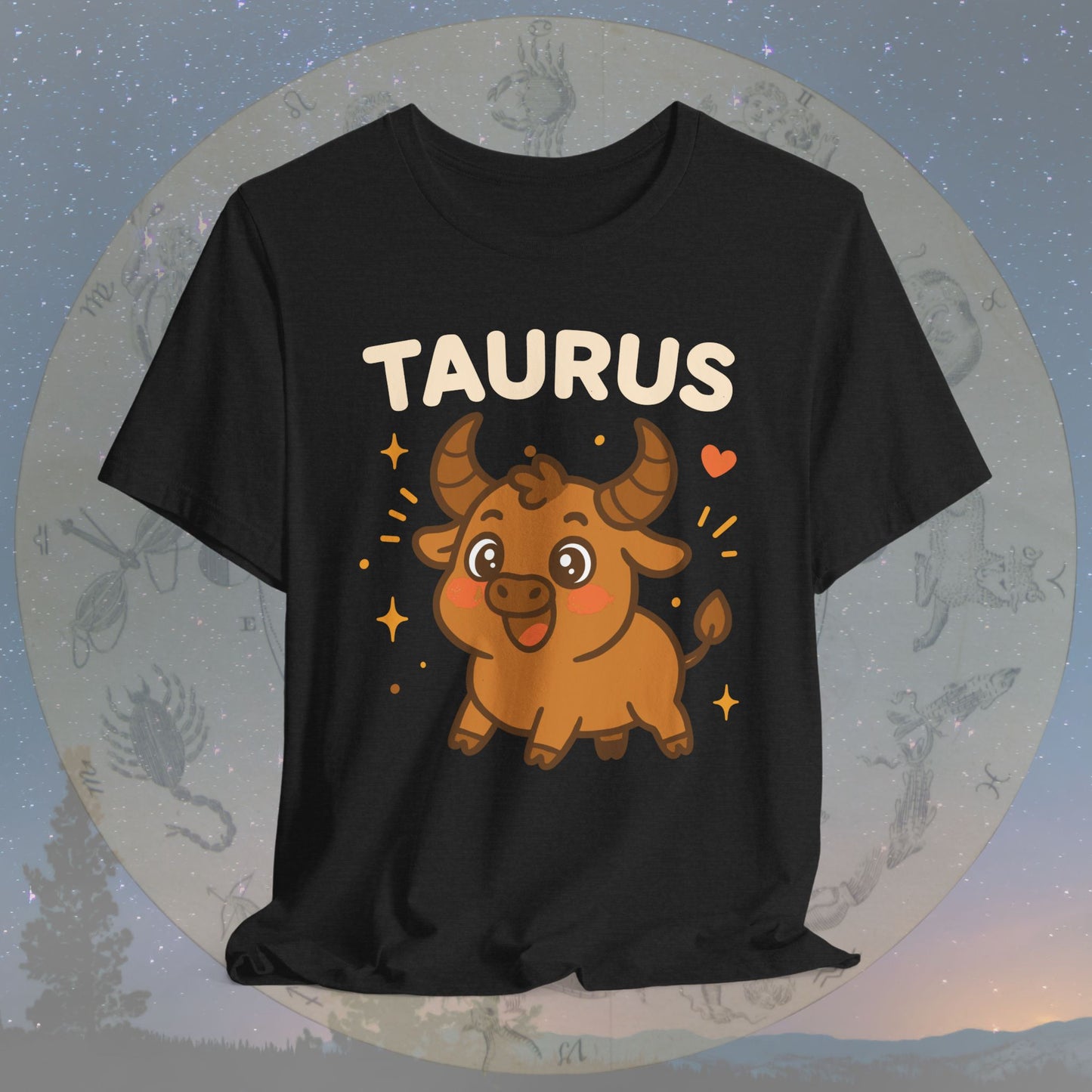 Kawaii Gentle Taurus Zodiac Sign T-Shirt