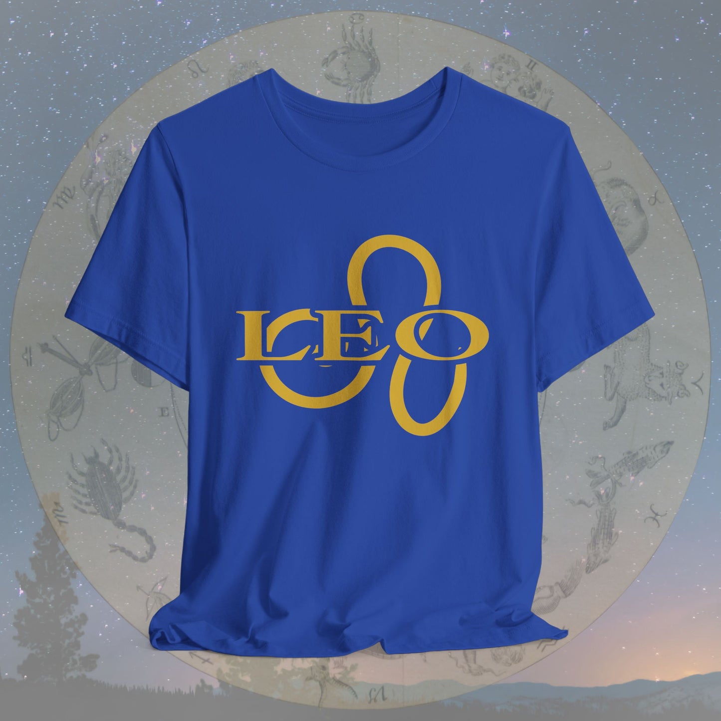 Leo Golden Zodiac Symbol T-Shirt