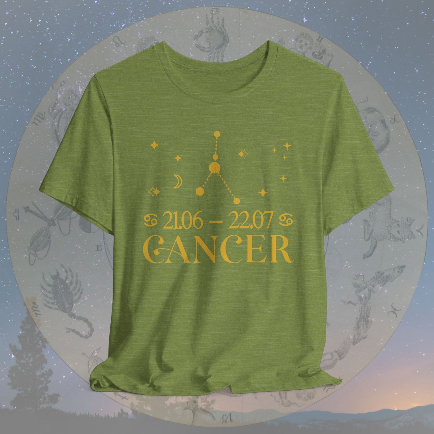 Cancer Star Constellation Zodiac T-Shirt