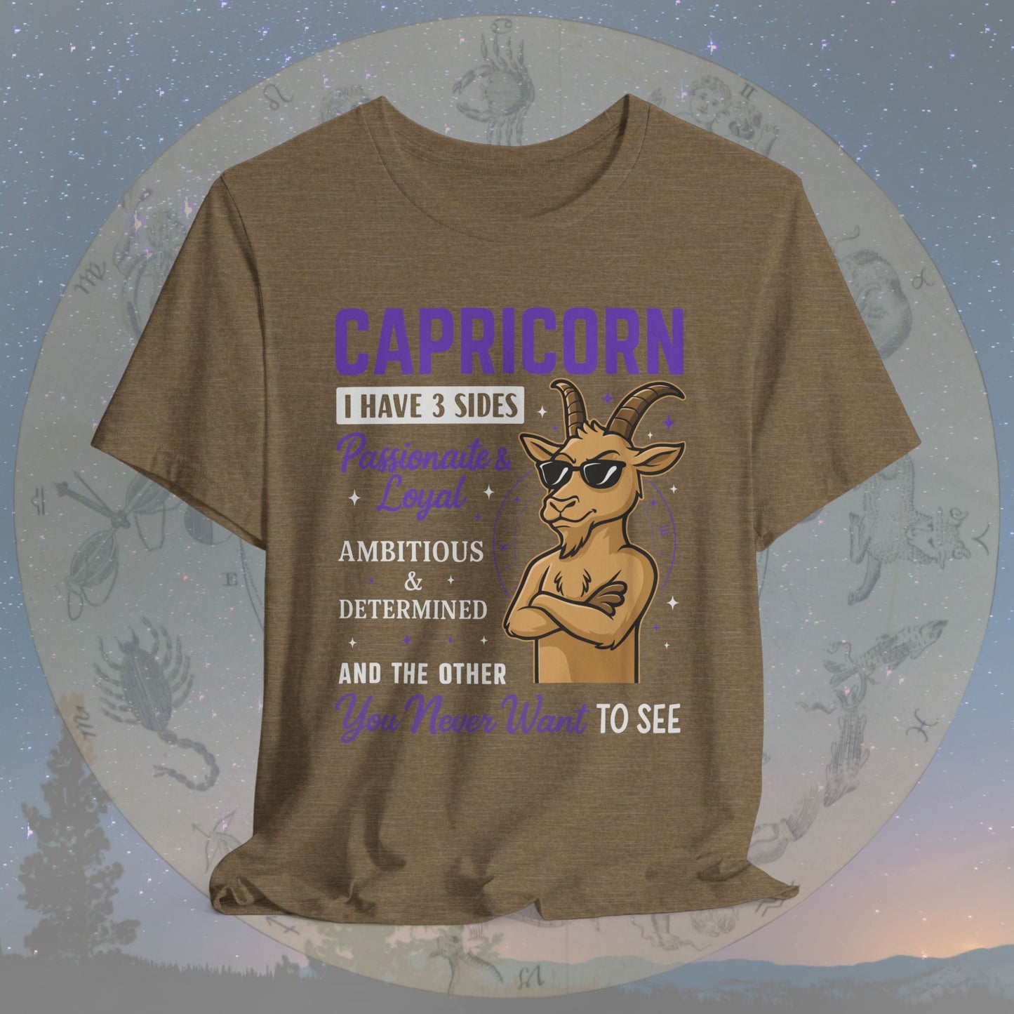 I Have 3 Sides – Cool Attitude Capricorn T-Shirt