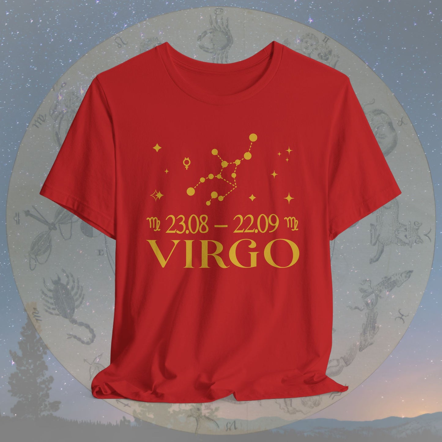 Virgo Star Constellation Zodiac T-Shirt