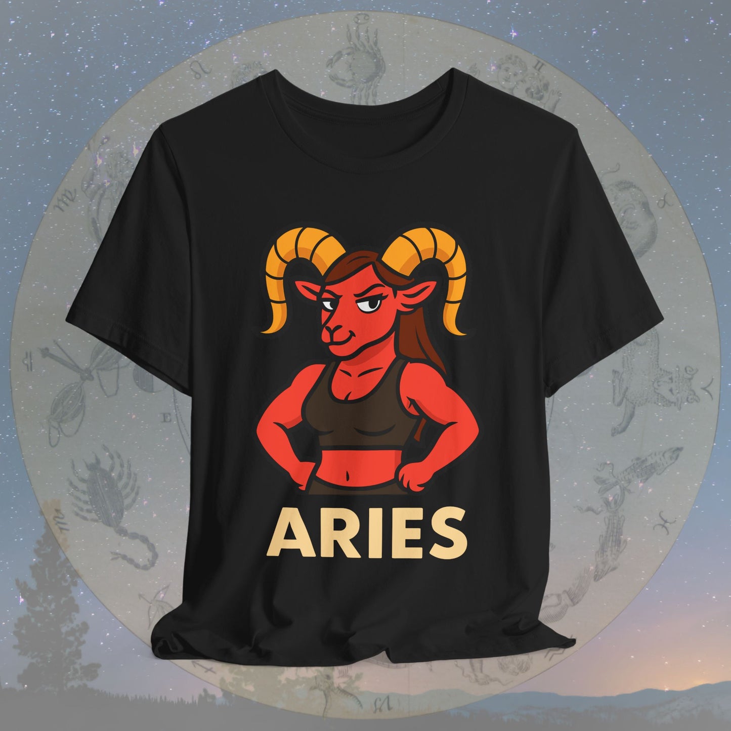 Confident Aries Woman Zodiac Sign T-Shirt