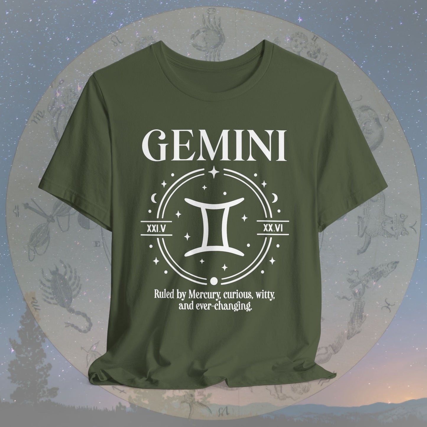 Classic Gemini Zodiac Sign T-Shirt