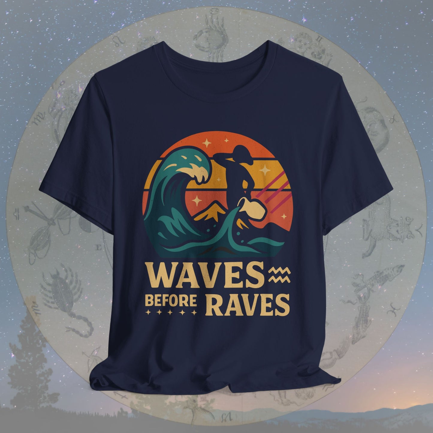 Aquarius Waves Before Raves T-Shirt