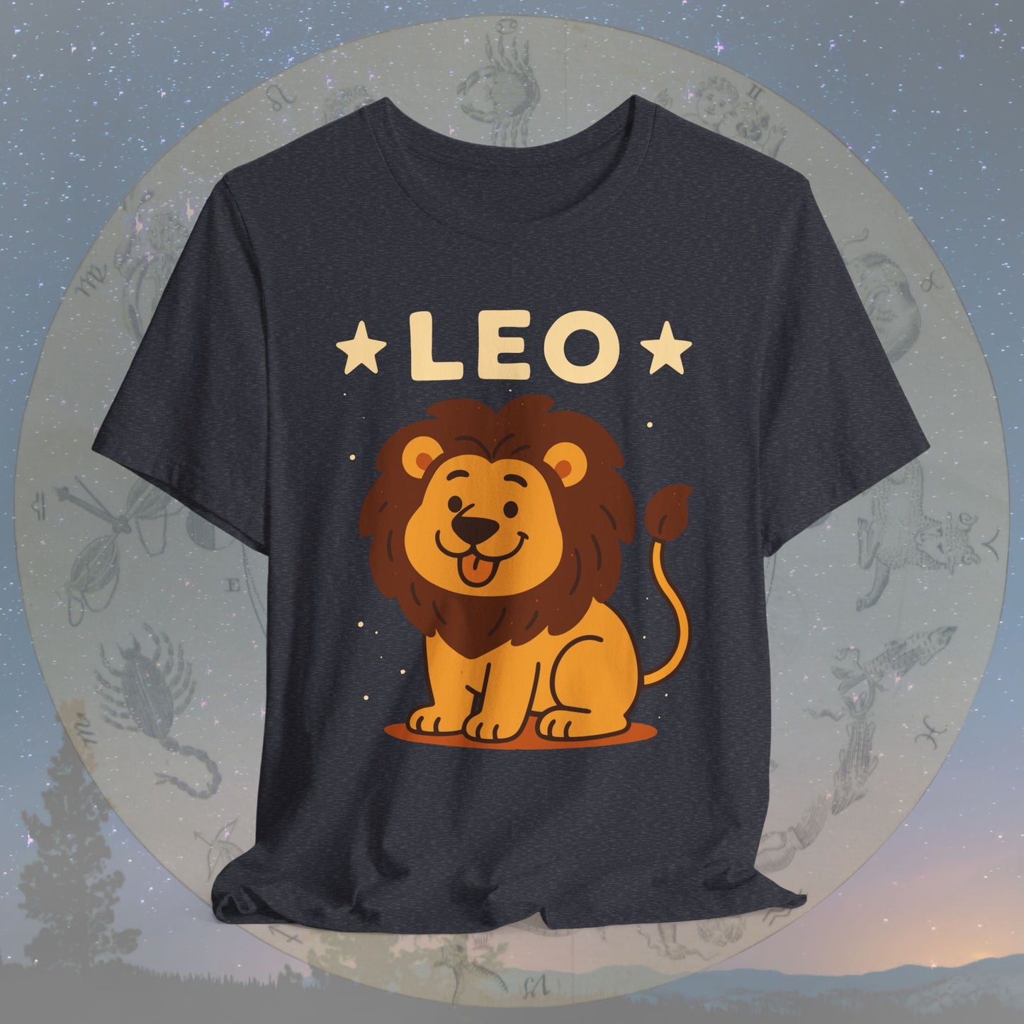Cute Kawaii Leo Zodiac Sign T-Shirt