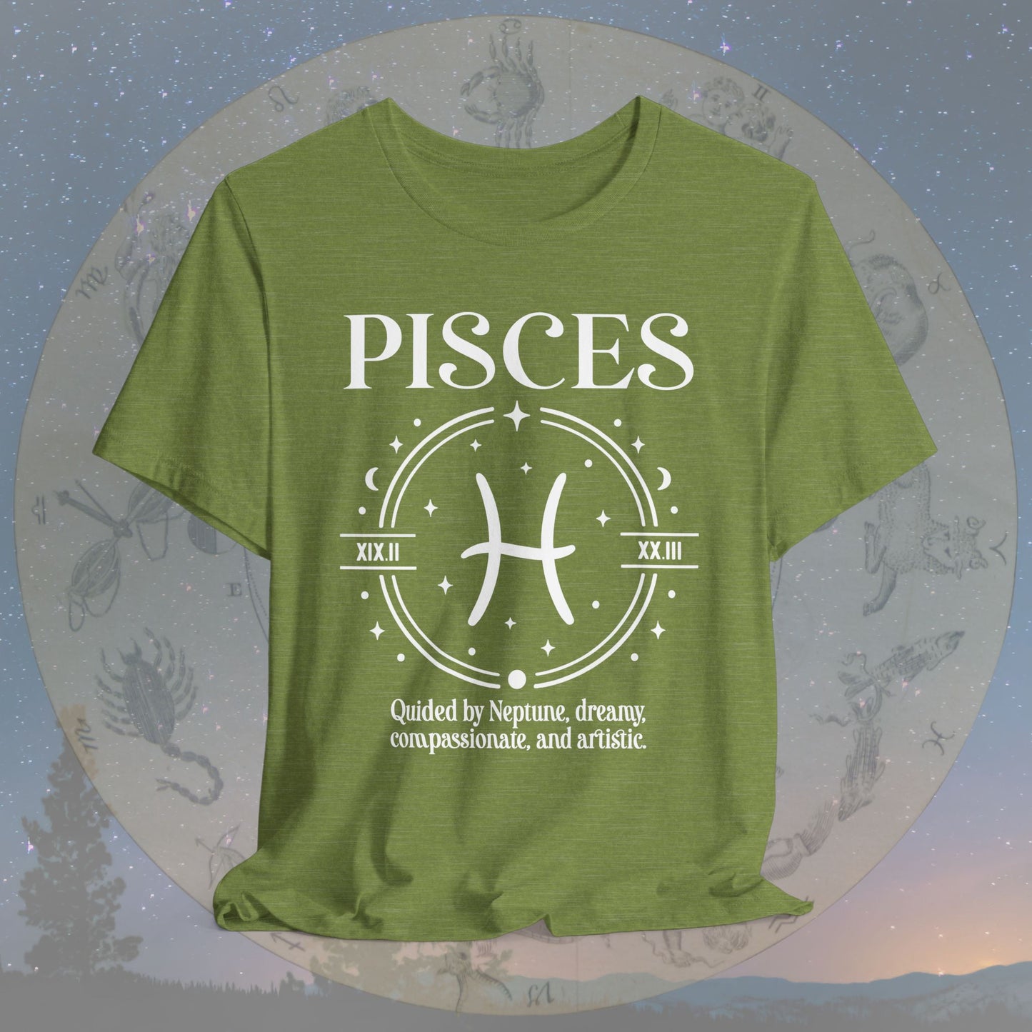 Classic Pisces Zodiac Sign T-Shirt