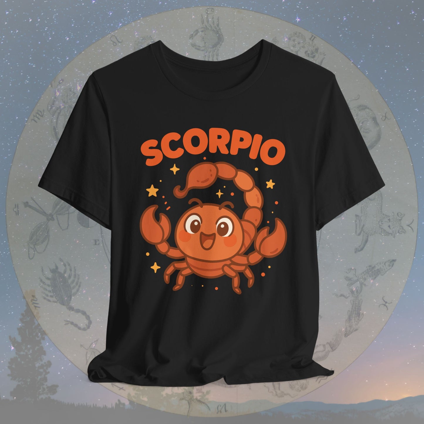 Kawaii Brave Scorpio Zodiac Sign T-Shirt