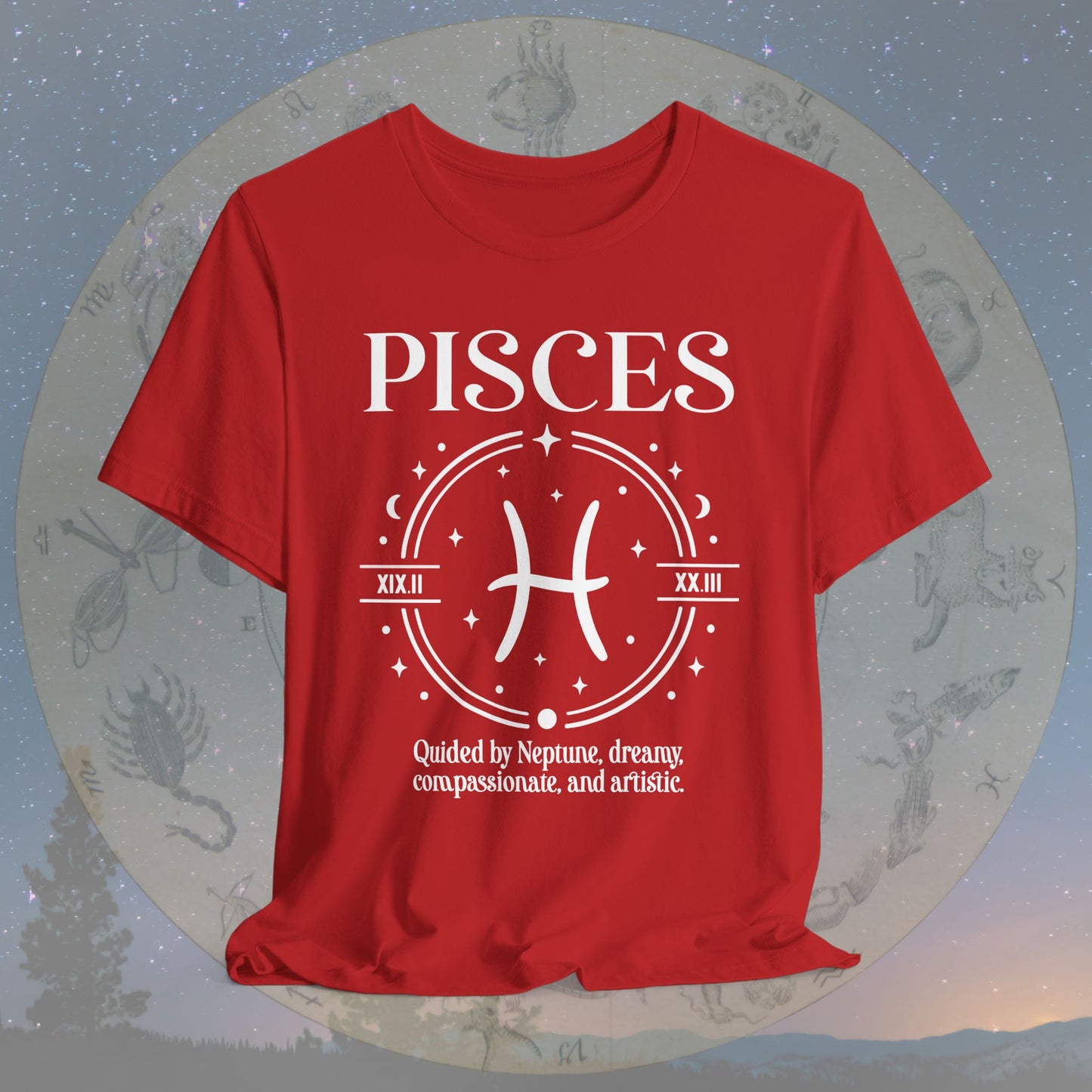 Classic Pisces Zodiac Sign T-Shirt