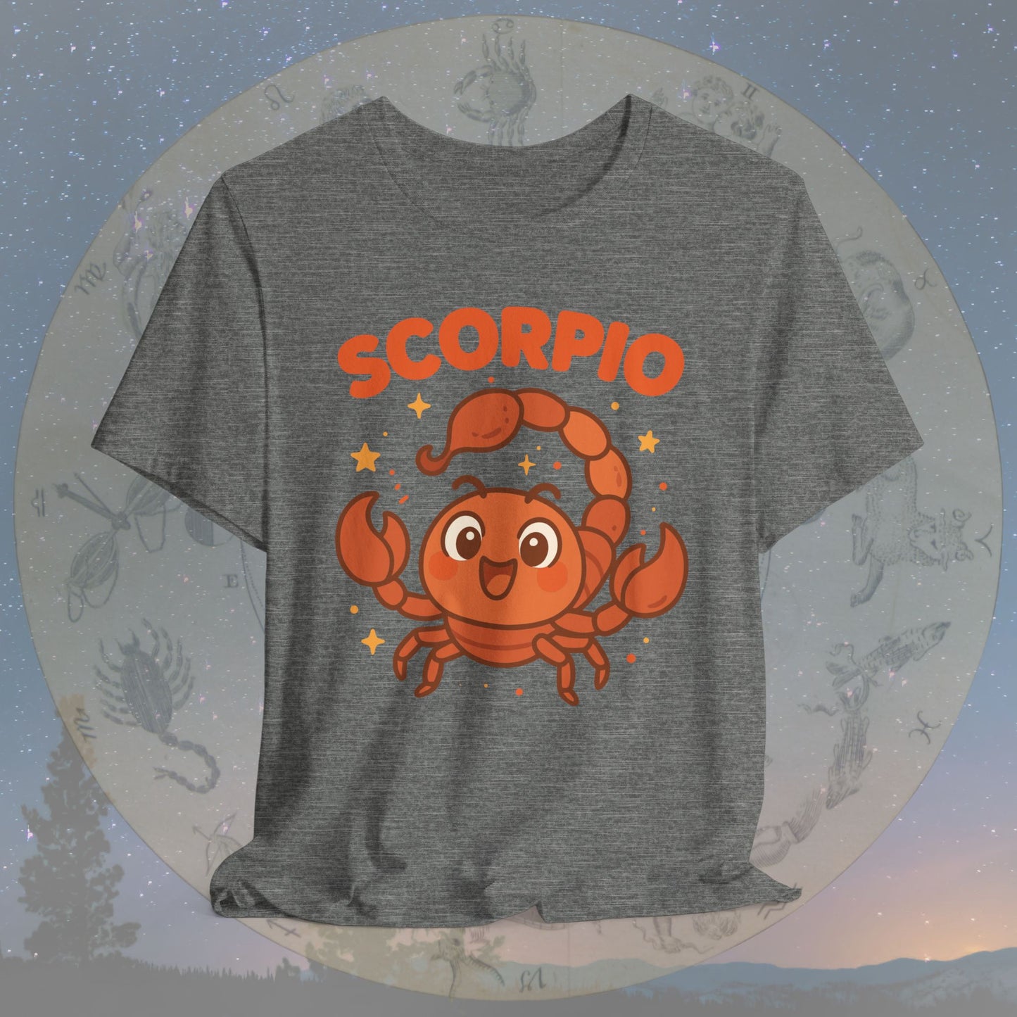 Kawaii Brave Scorpio Zodiac Sign T-Shirt