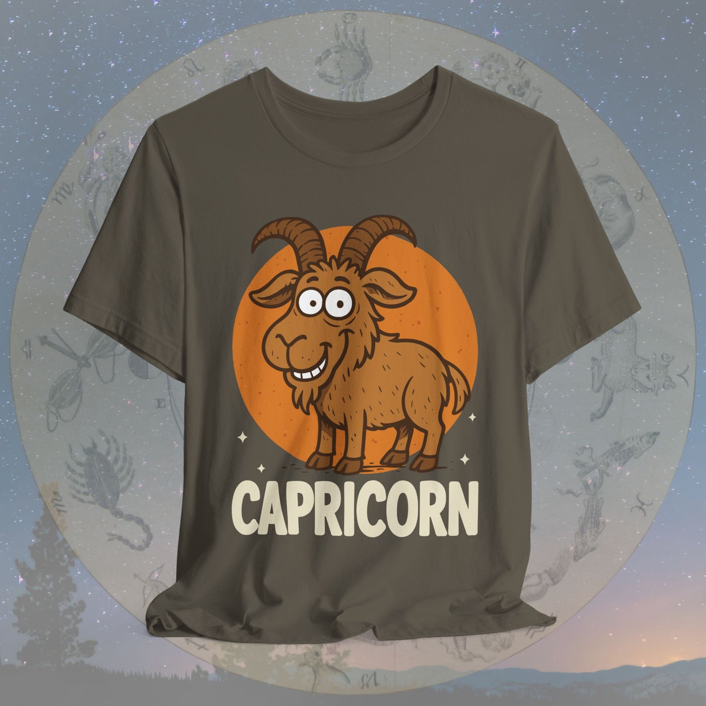 Funny Kawaii Capricorn Zodiac Sign T-Shirt