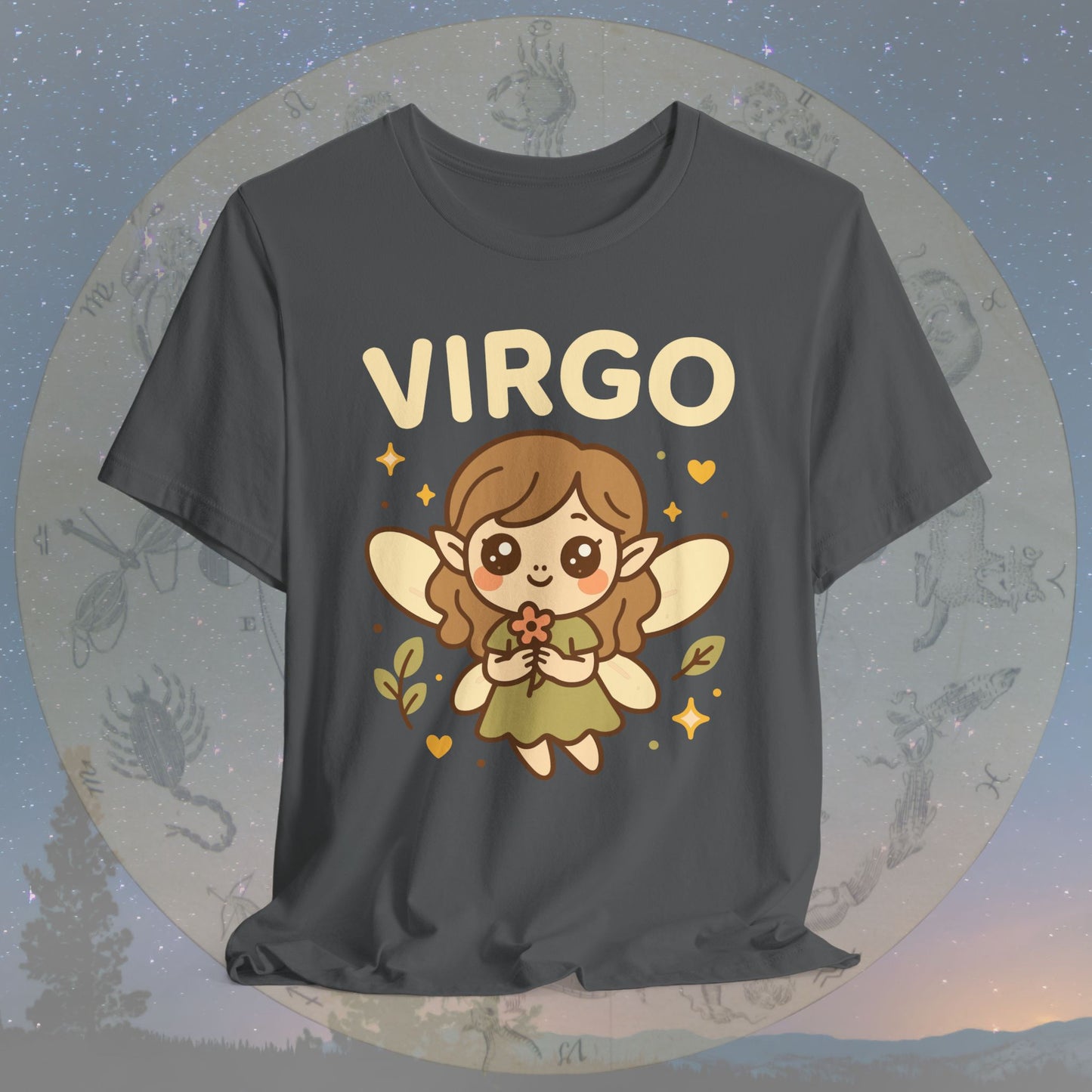 Kawaii Gentle Virgo Zodiac Sign T-Shirt
