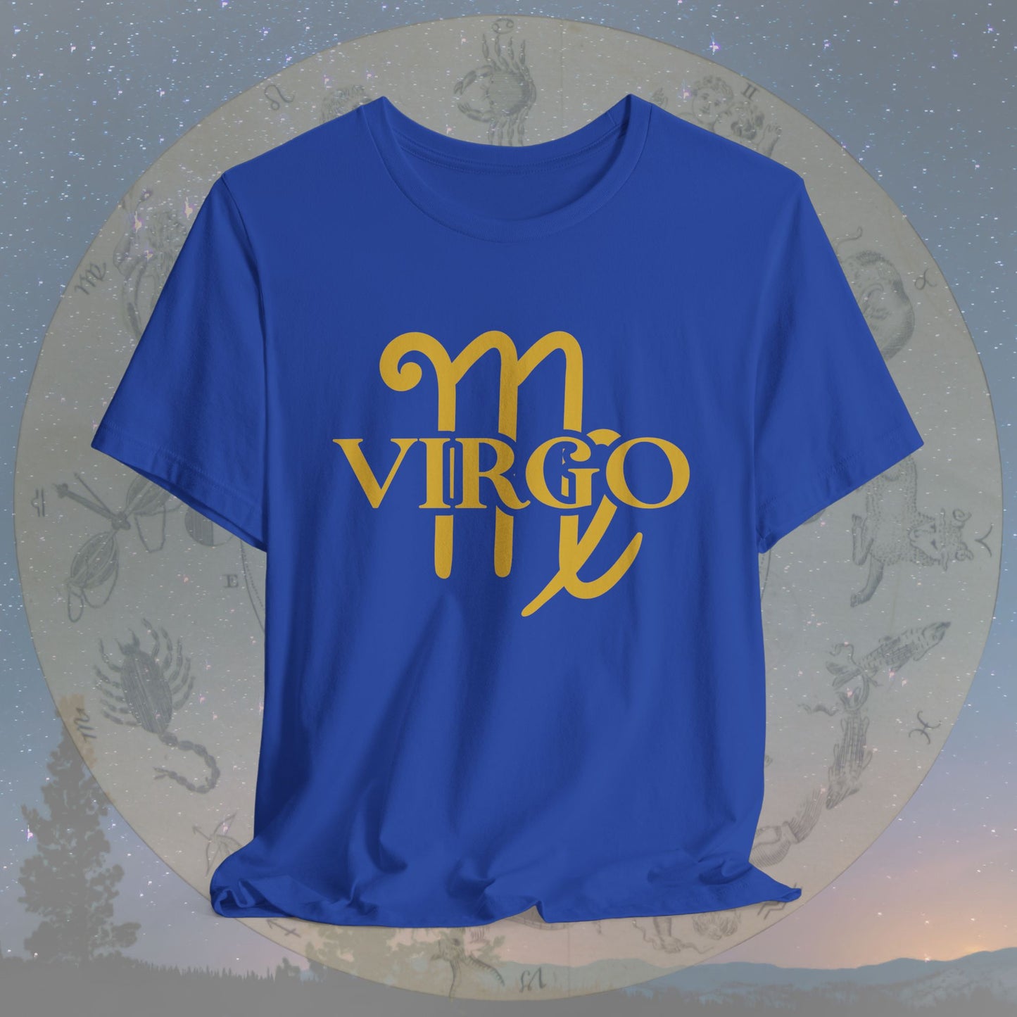 Virgo Golden Zodiac Symbol T-Shirt