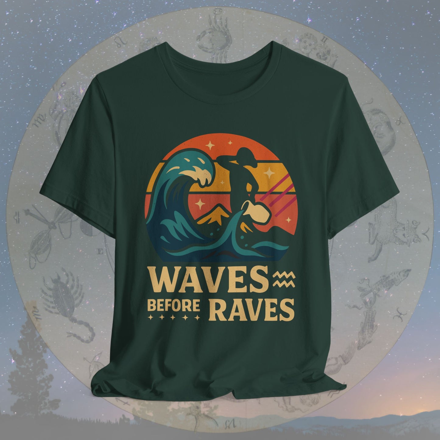 Aquarius Waves Before Raves T-Shirt