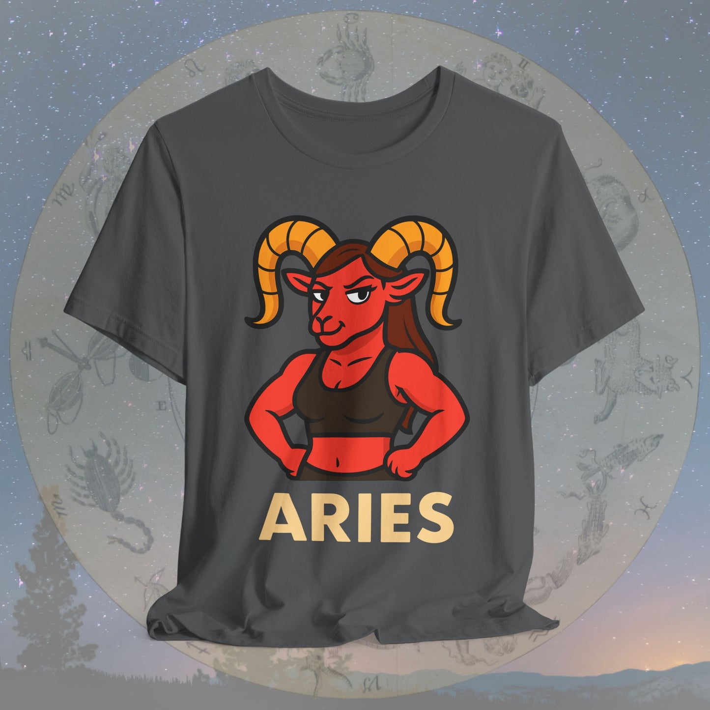 Confident Aries Woman Zodiac Sign T-Shirt