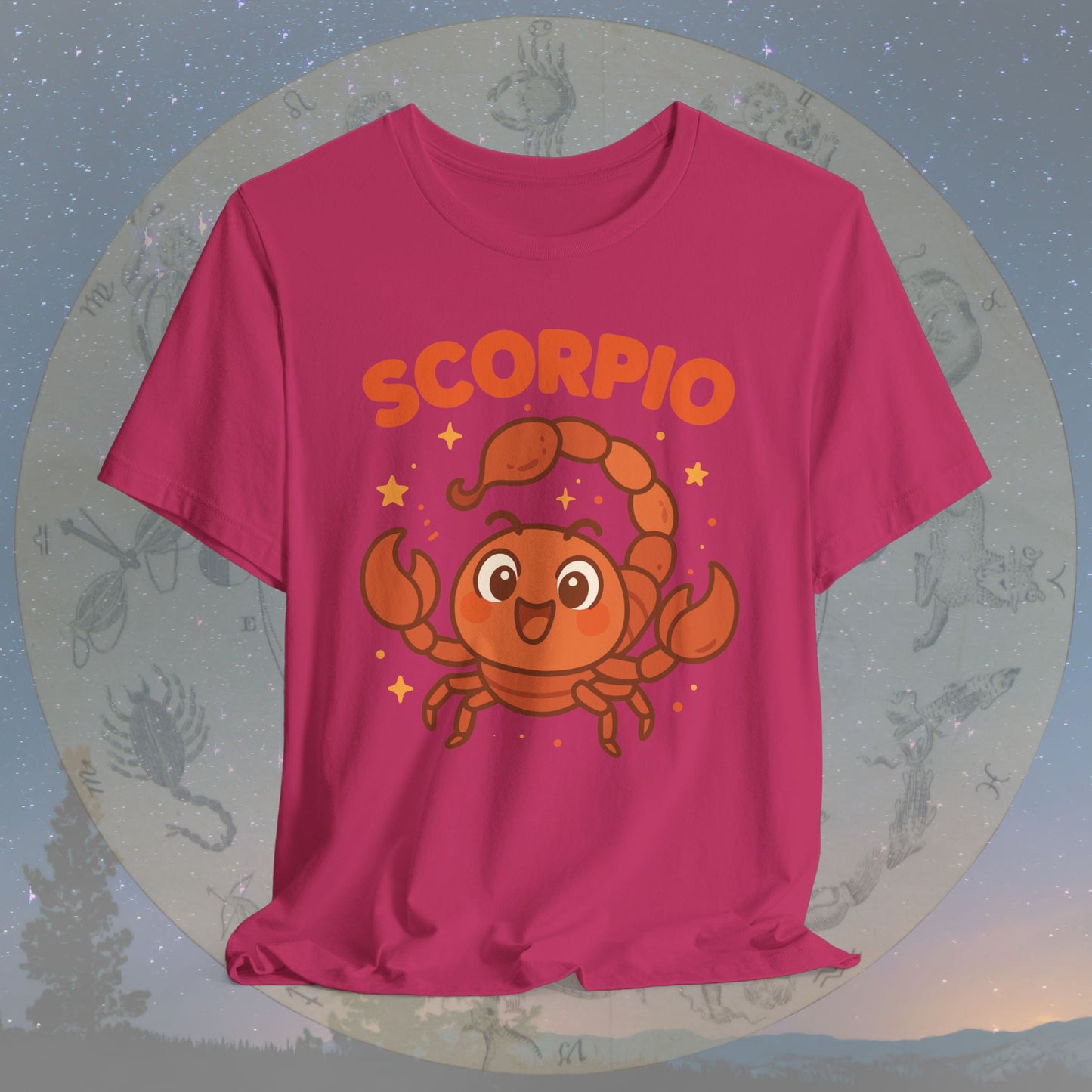 Kawaii Brave Scorpio Zodiac Sign T-Shirt
