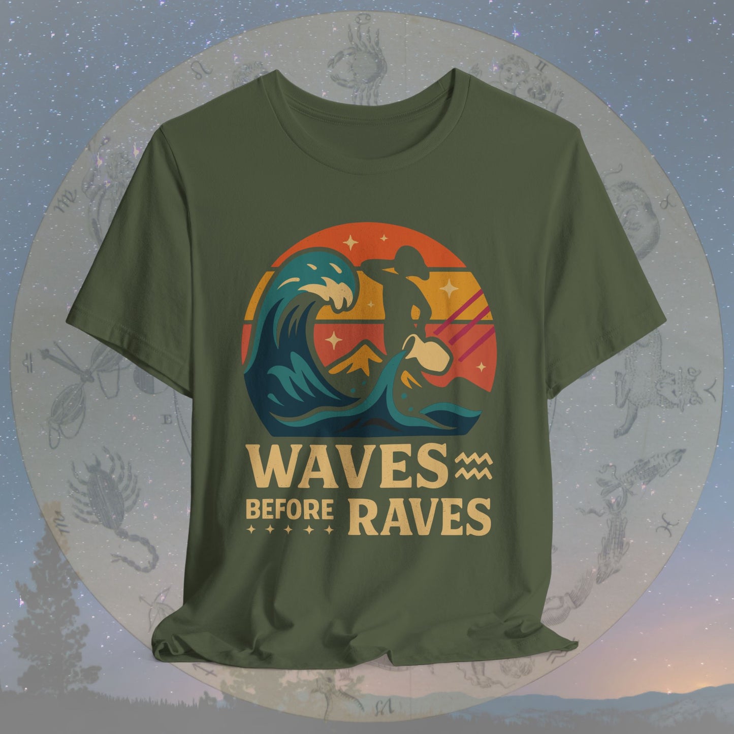 Aquarius Waves Before Raves T-Shirt