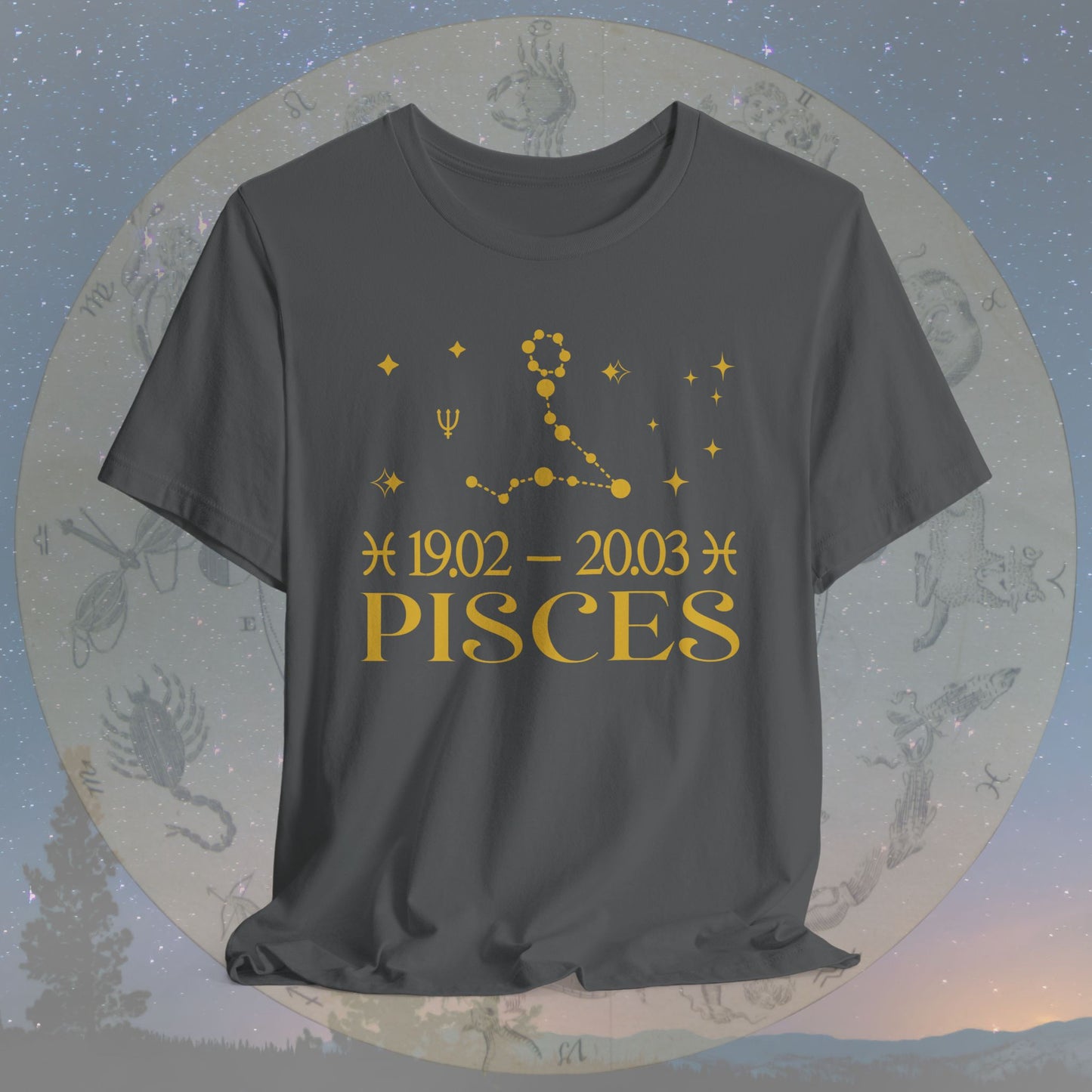 Pisces Star Constellation Zodiac T-Shirt