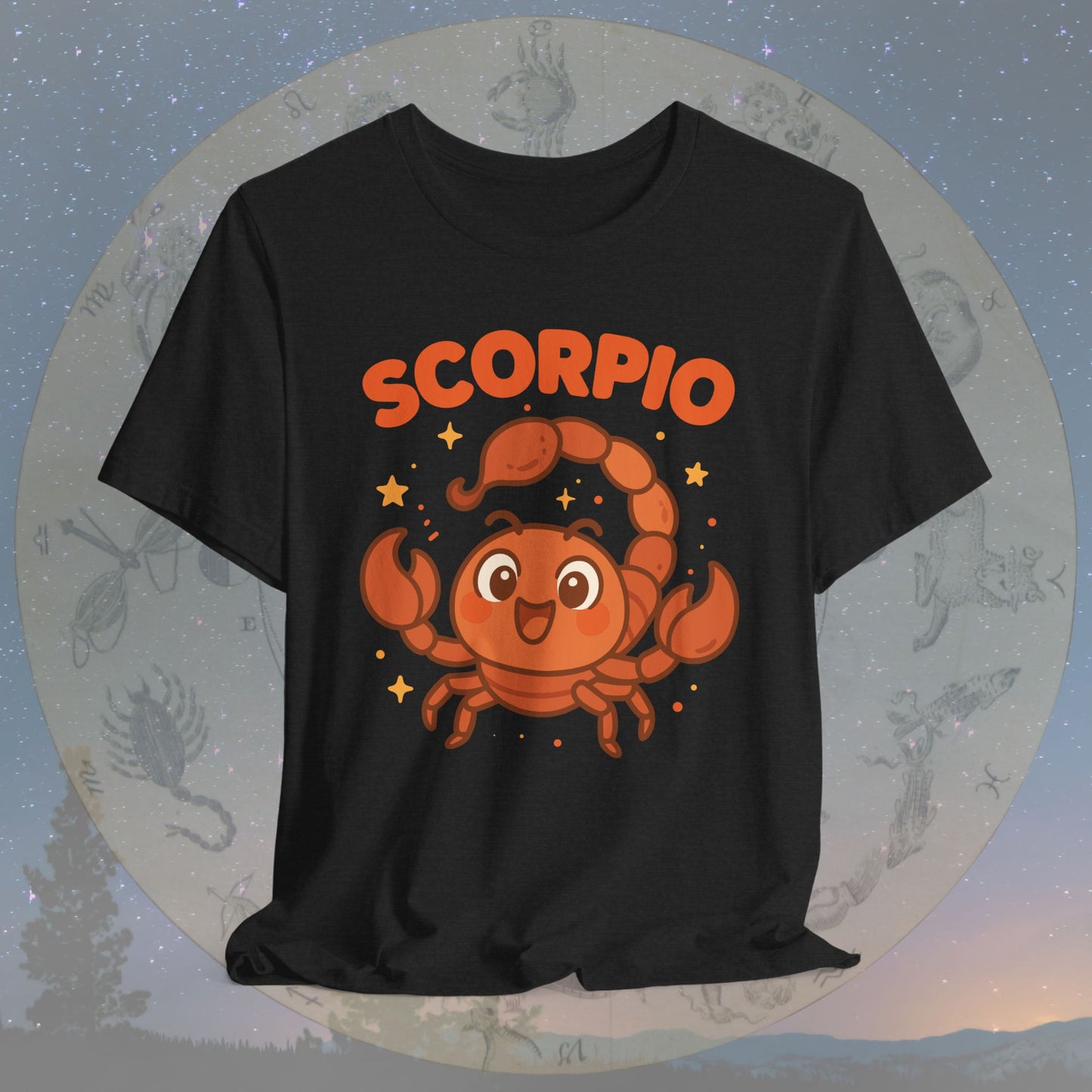 Kawaii Brave Scorpio Zodiac Sign T-Shirt