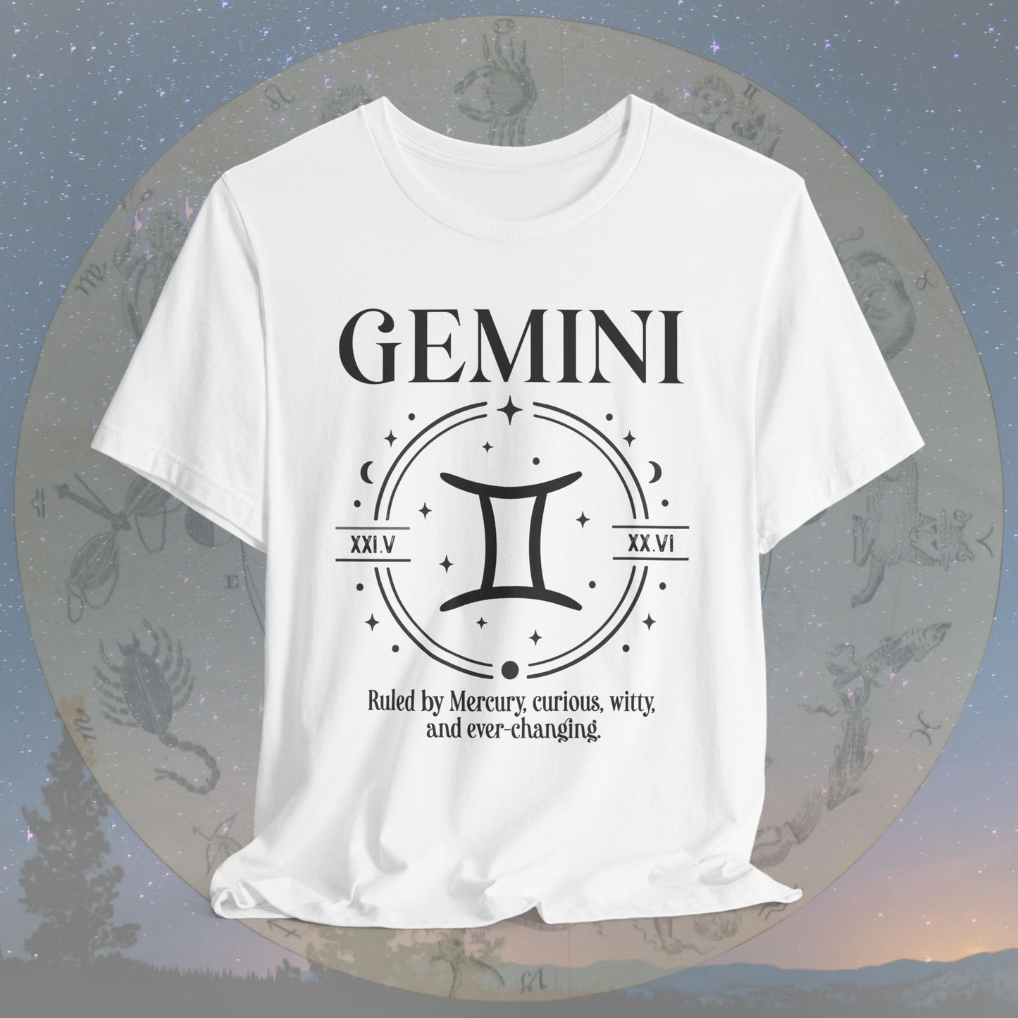 Classic Gemini Zodiac Sign T-Shirt