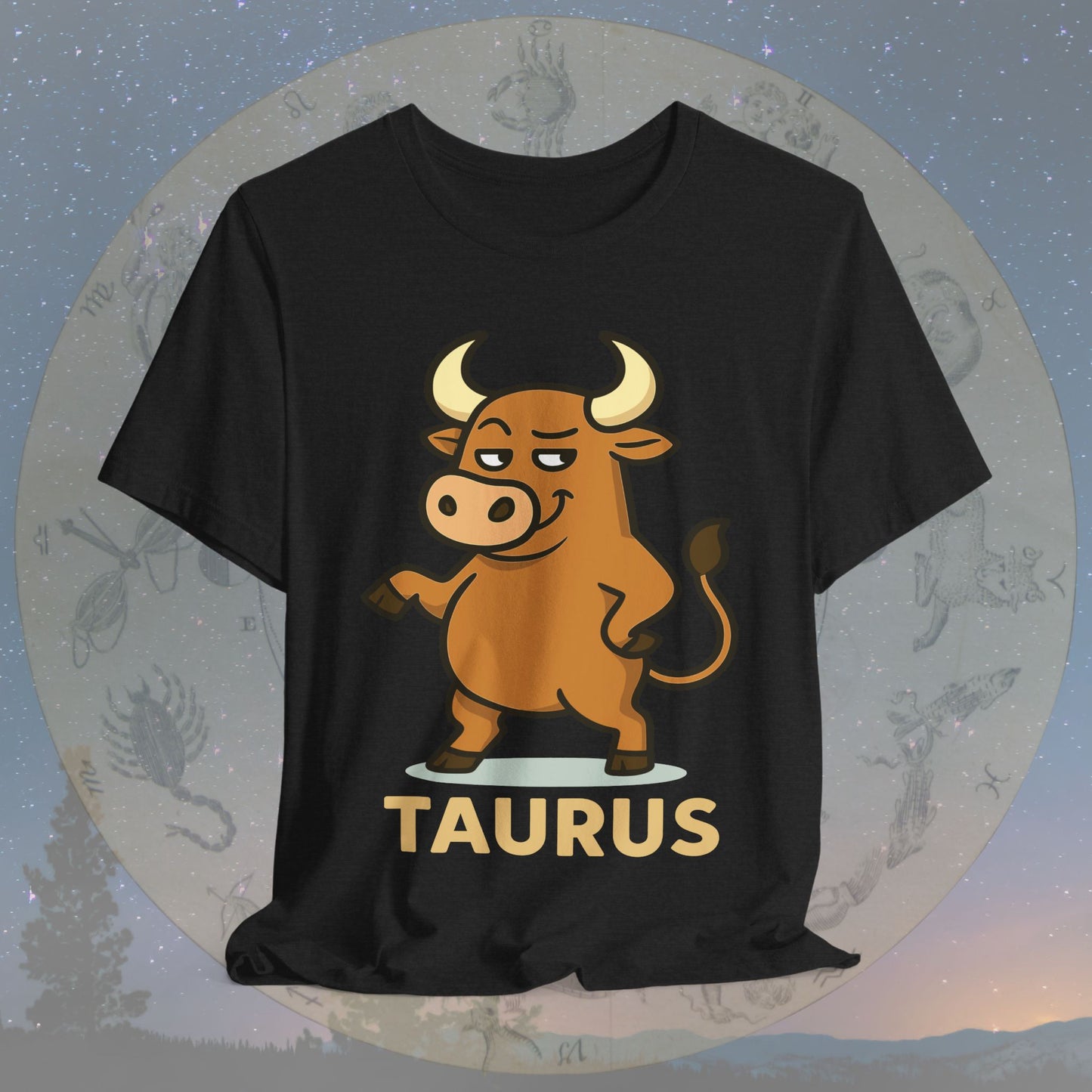 Playful Taurus Zodiac Sign T-Shirt