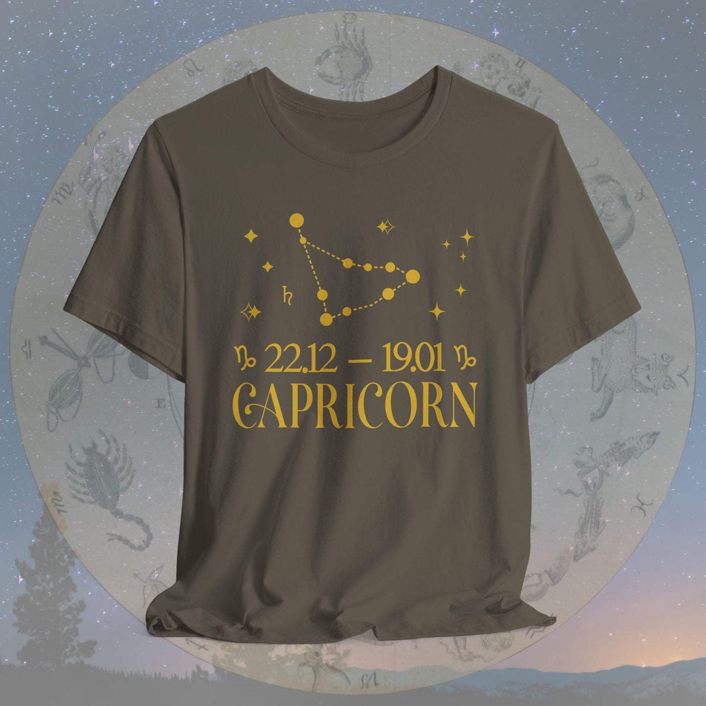 Capricorn Star Constellation Zodiac T-Shirt