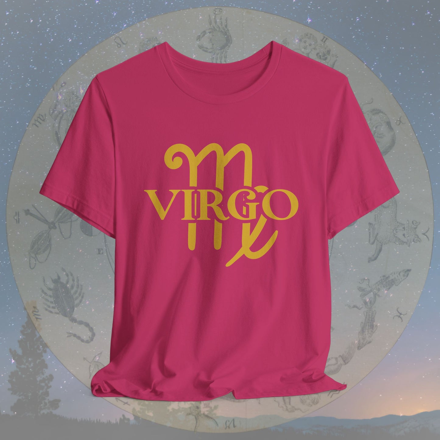 Virgo Golden Zodiac Symbol T-Shirt