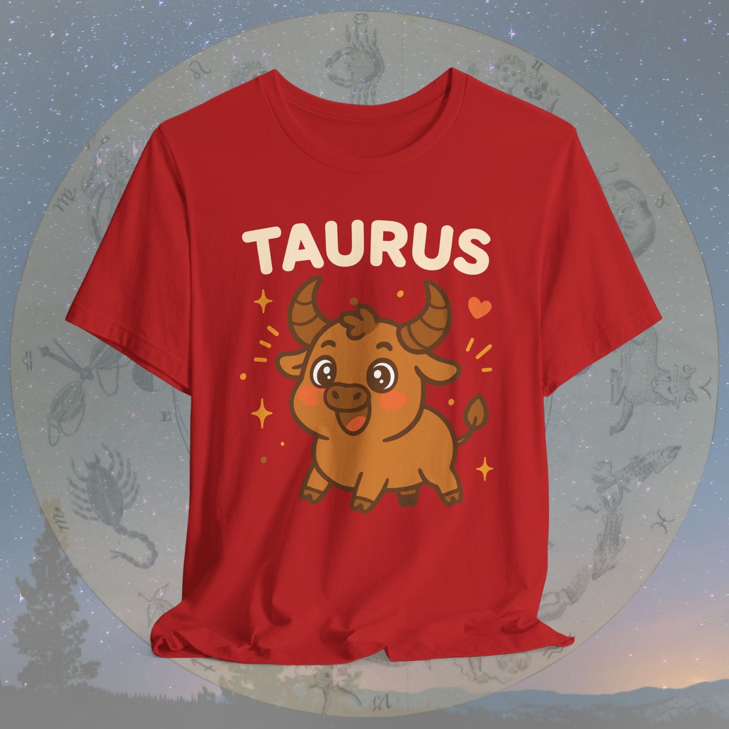 Kawaii Gentle Taurus Zodiac Sign T-Shirt