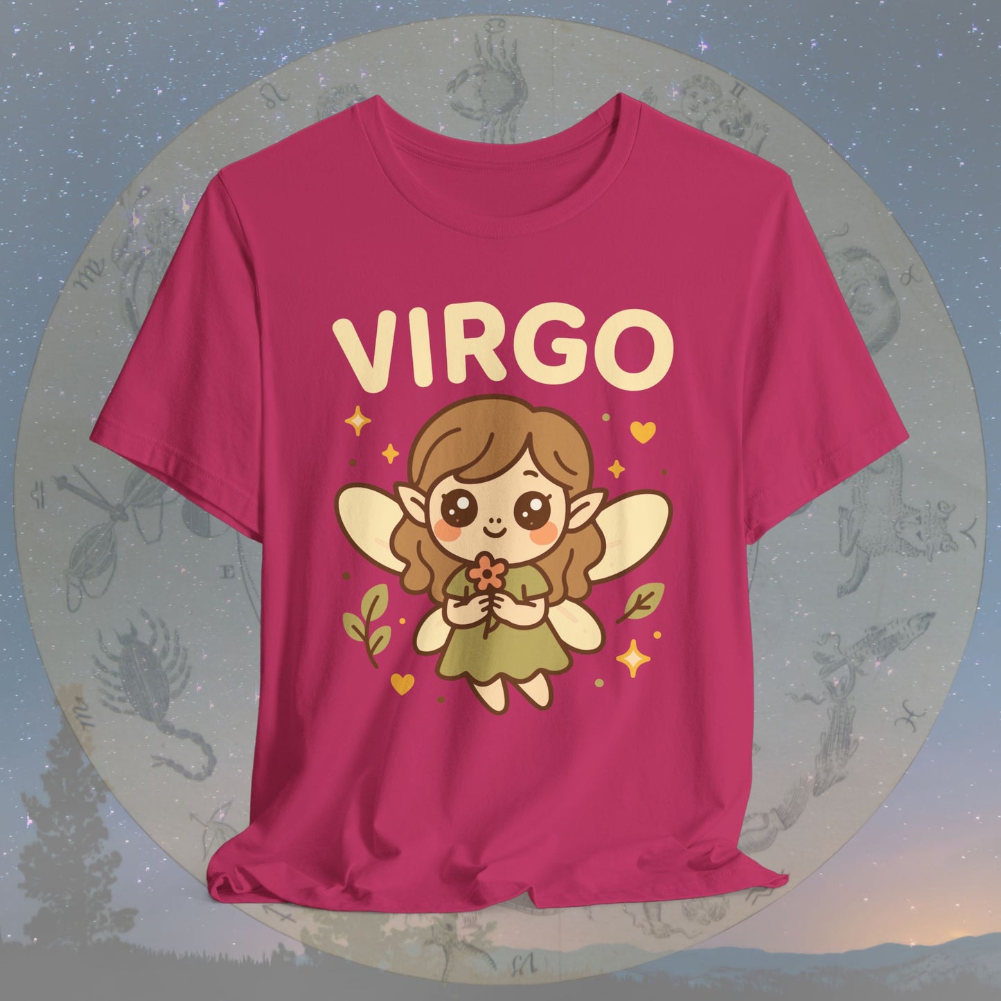 Kawaii Gentle Virgo Zodiac Sign T-Shirt