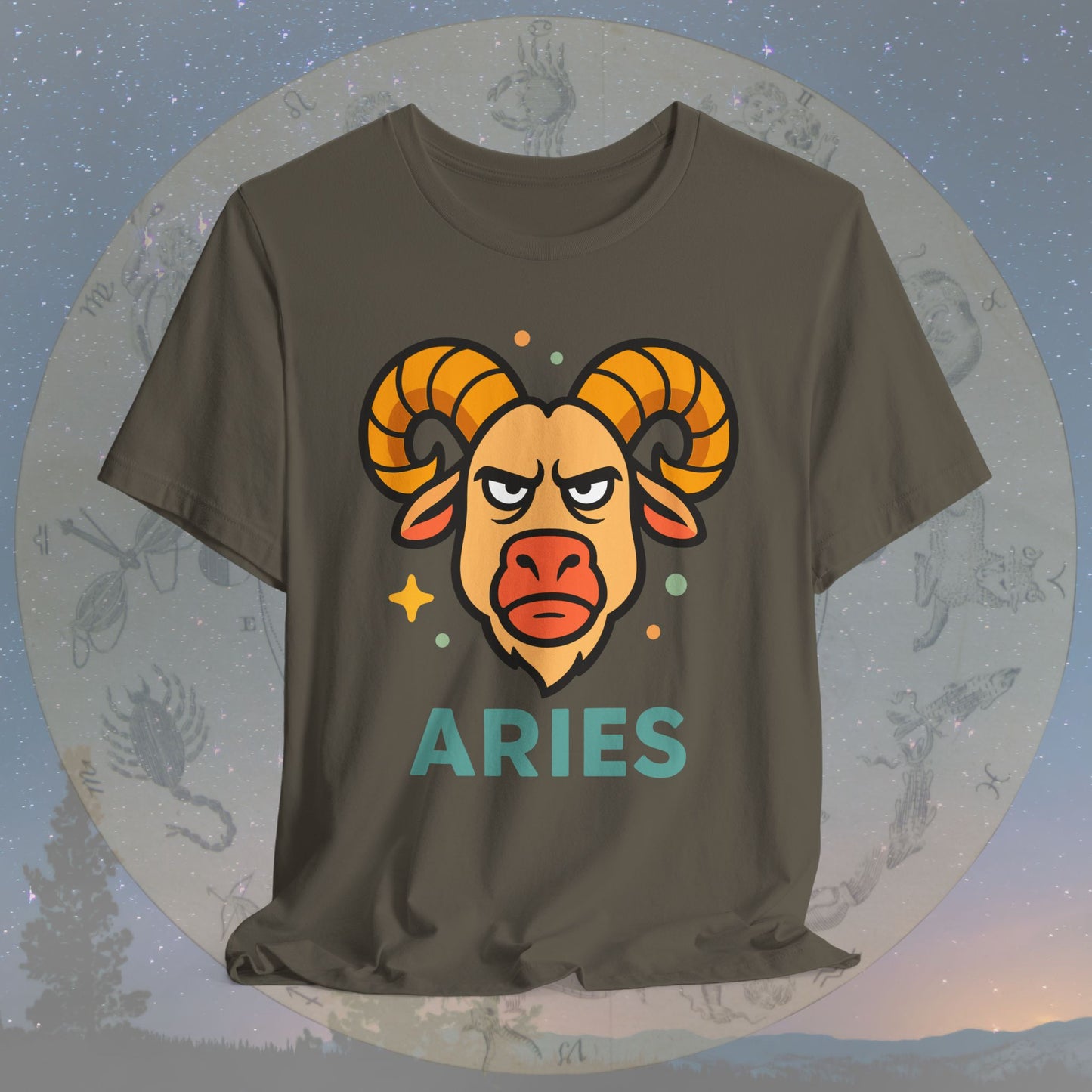 Determined Aries Zodiac Sign T-Shirt