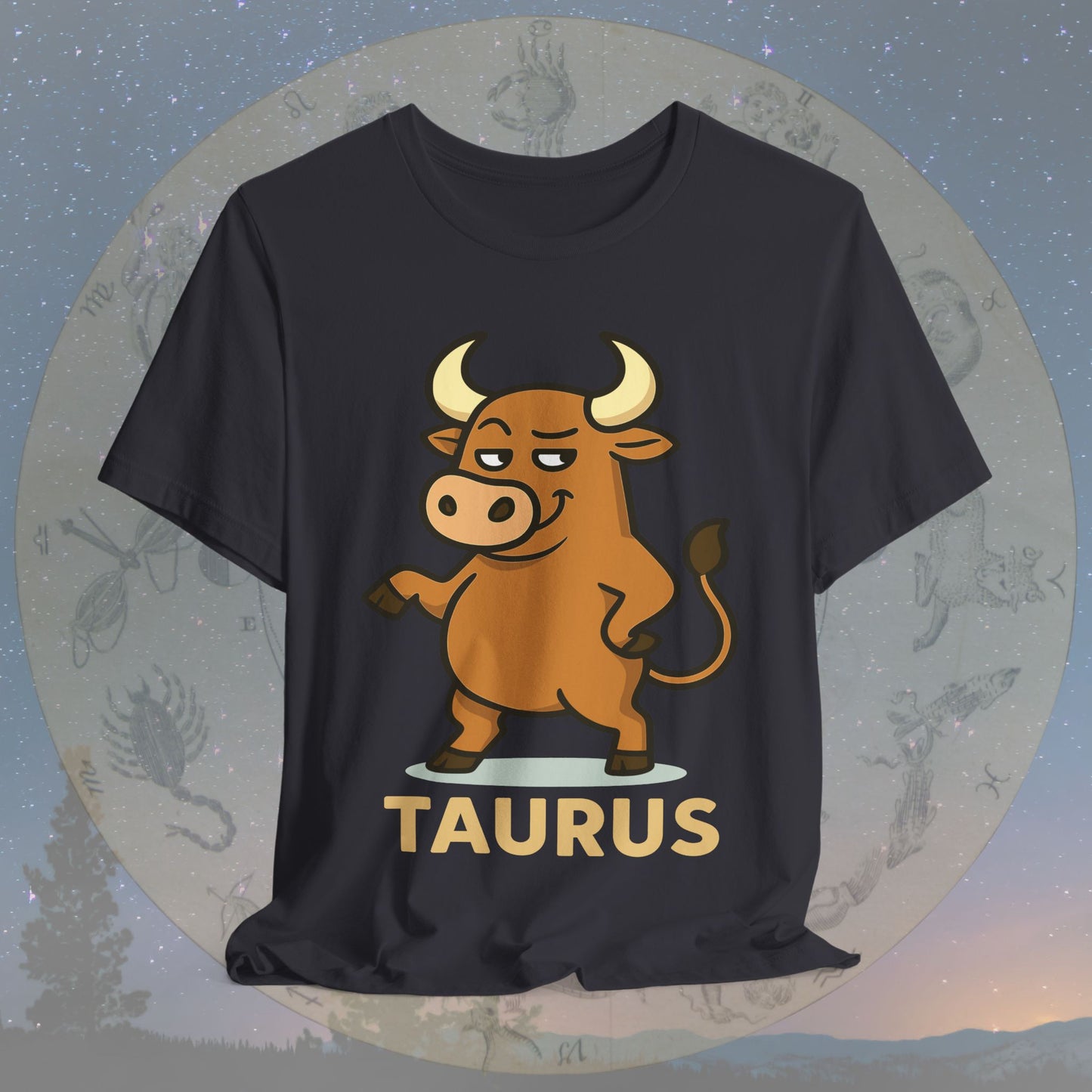 Playful Taurus Zodiac Sign T-Shirt