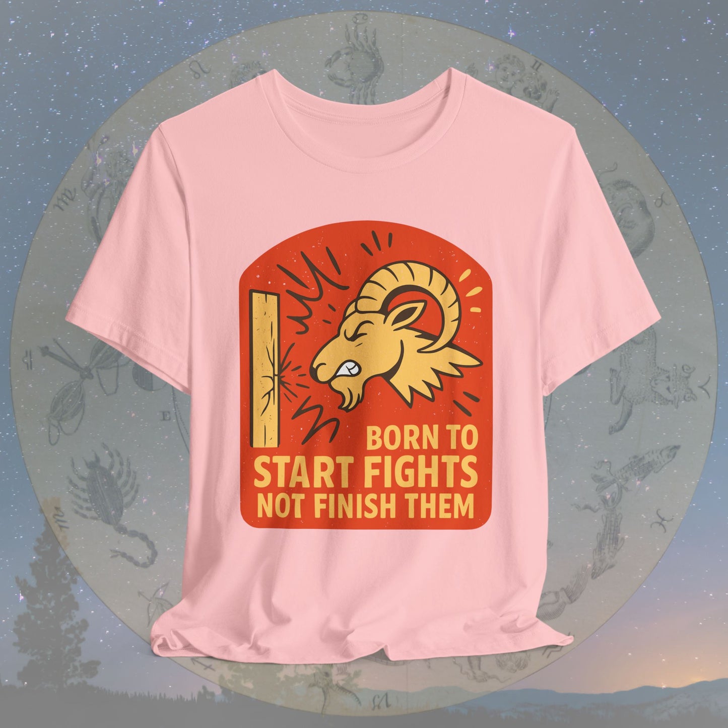 Aries Born to Start Fights T-Shirt
