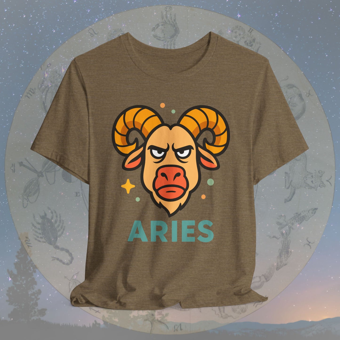 Determined Aries Zodiac Sign T-Shirt
