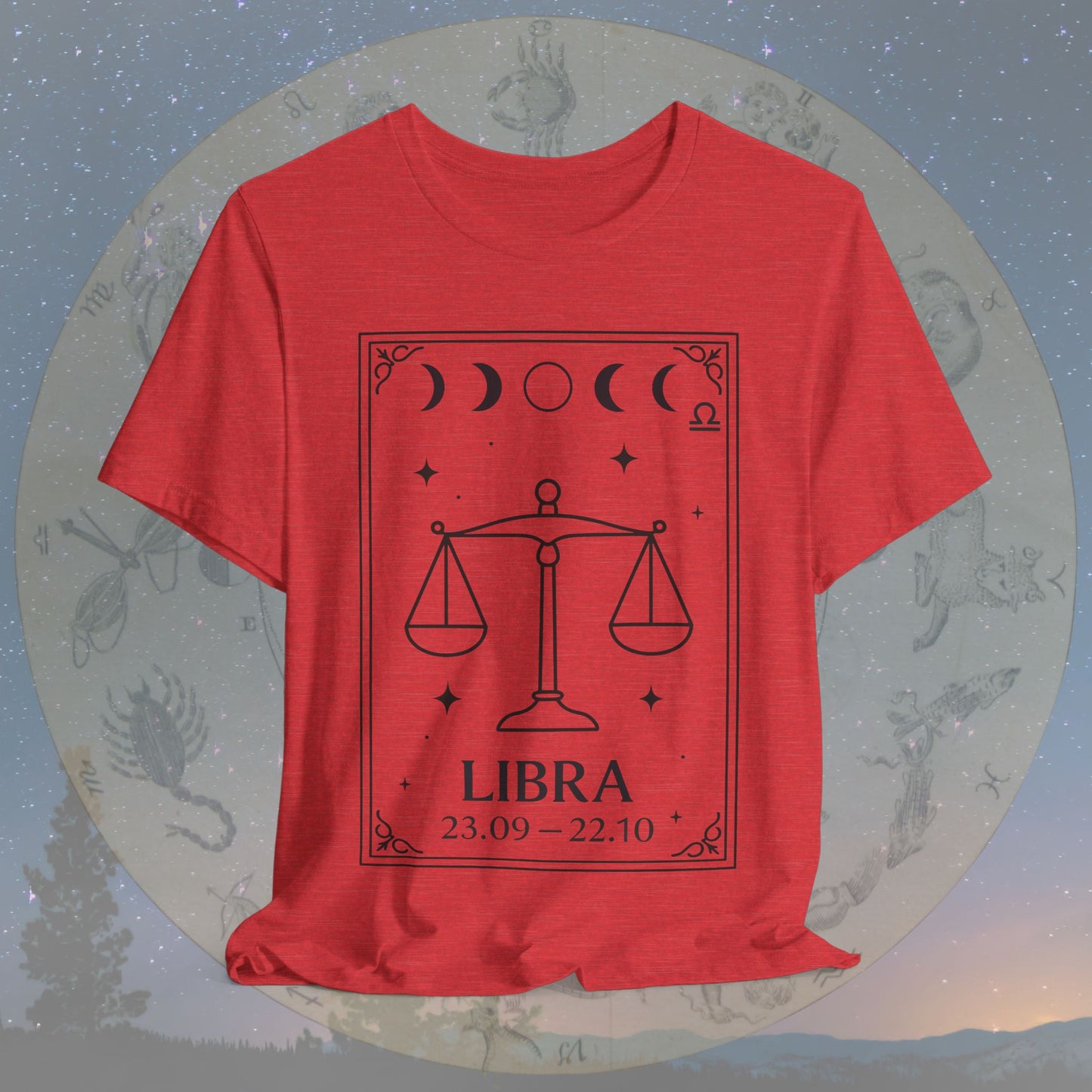 Minimalist Libra Zodiac T-Shirt
