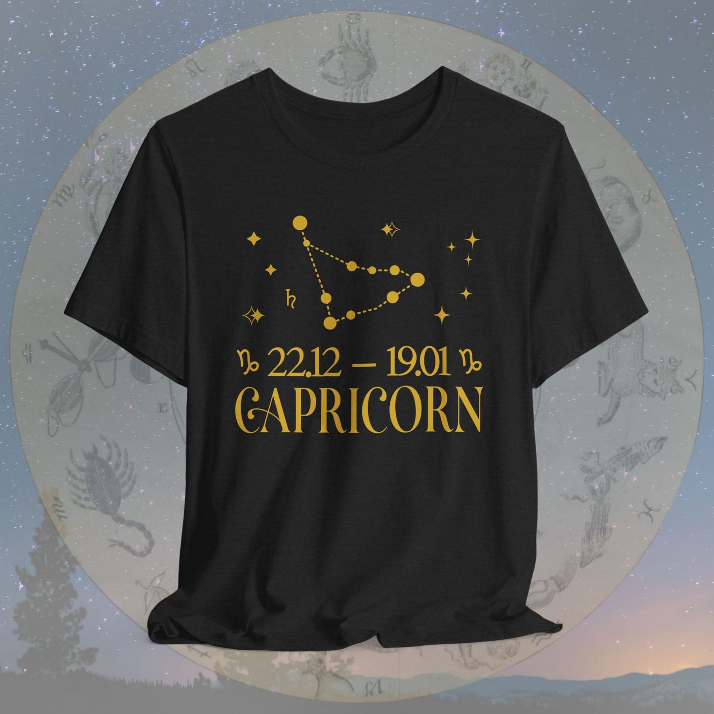 Capricorn Star Constellation Zodiac T-Shirt