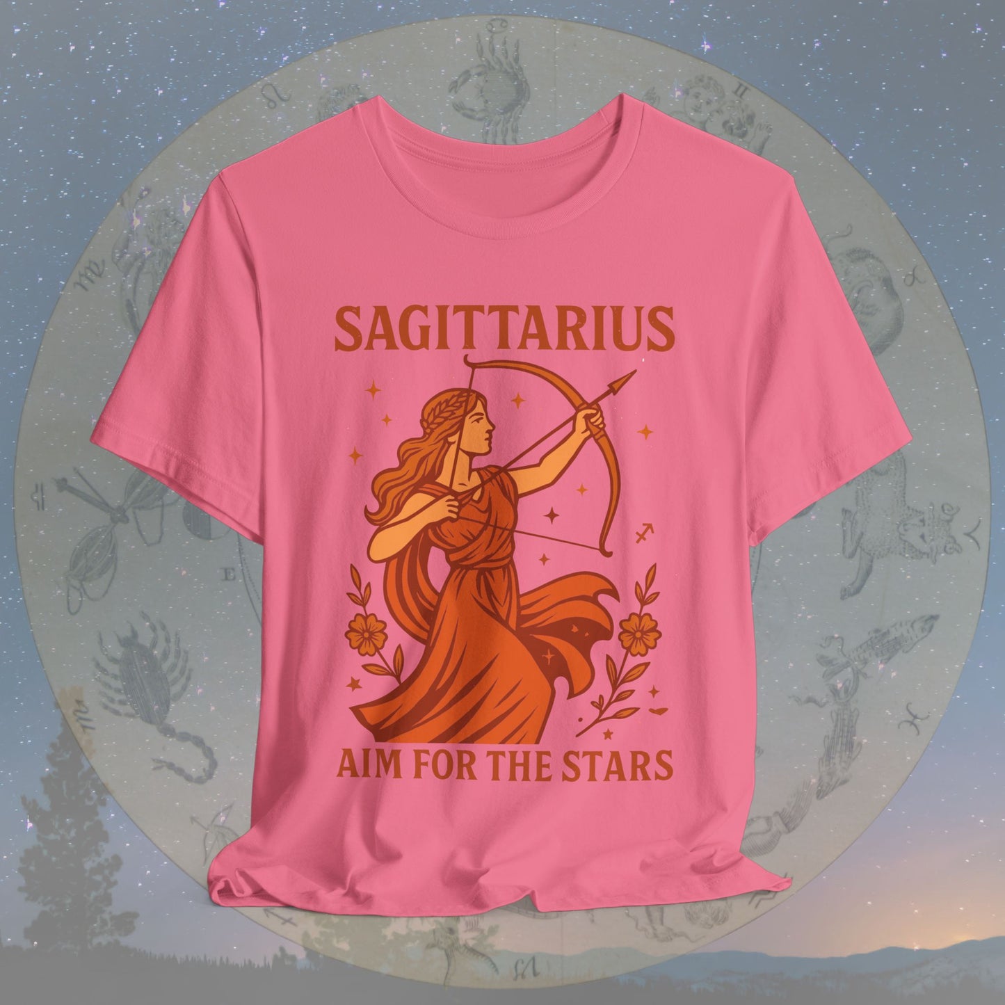 Adventurous Aim for the Stars Sagittarius T-Shirt