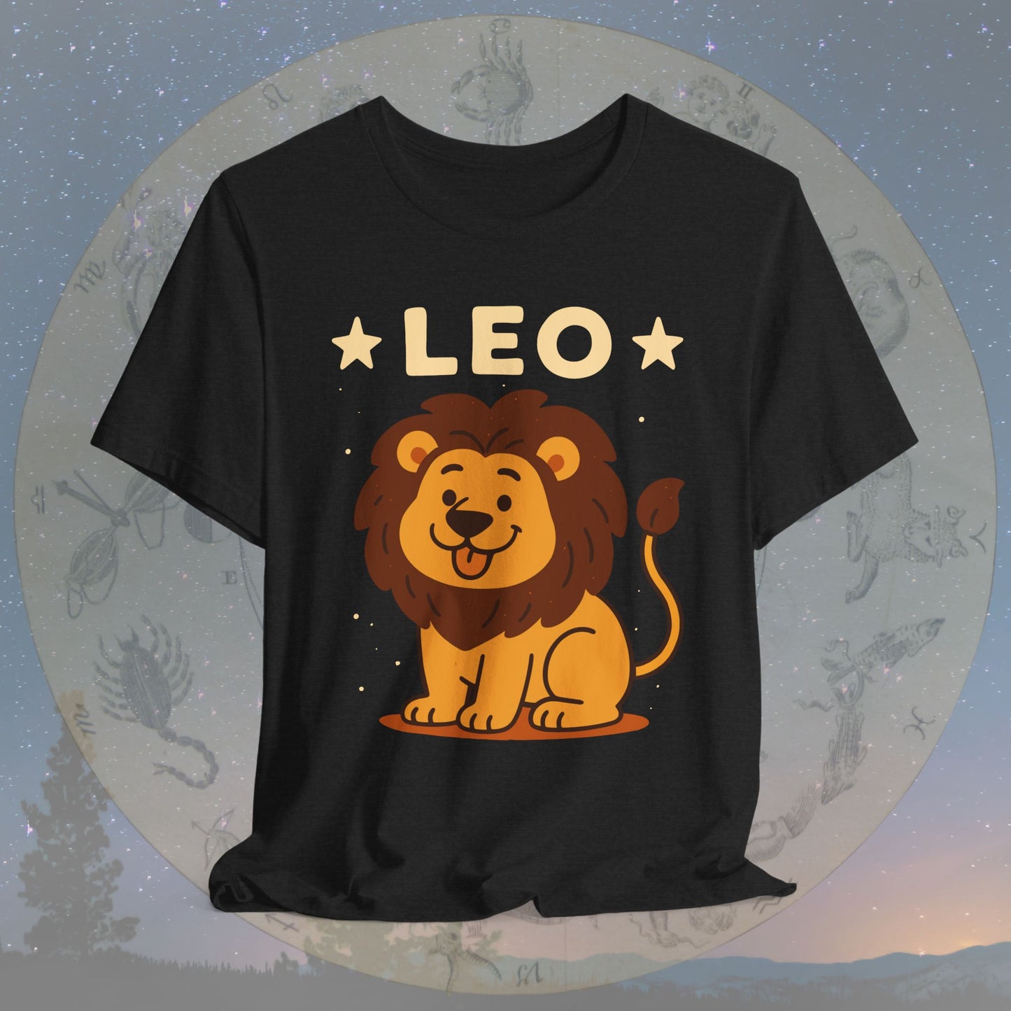 Cute Kawaii Leo Zodiac Sign T-Shirt