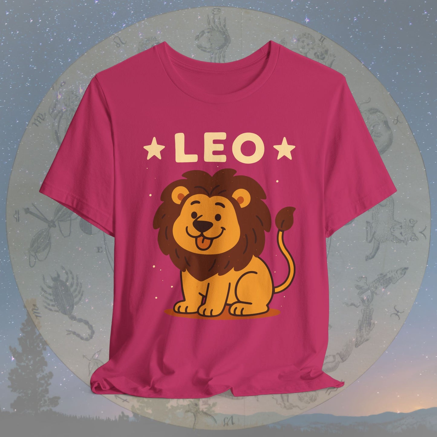 Cute Kawaii Leo Zodiac Sign T-Shirt