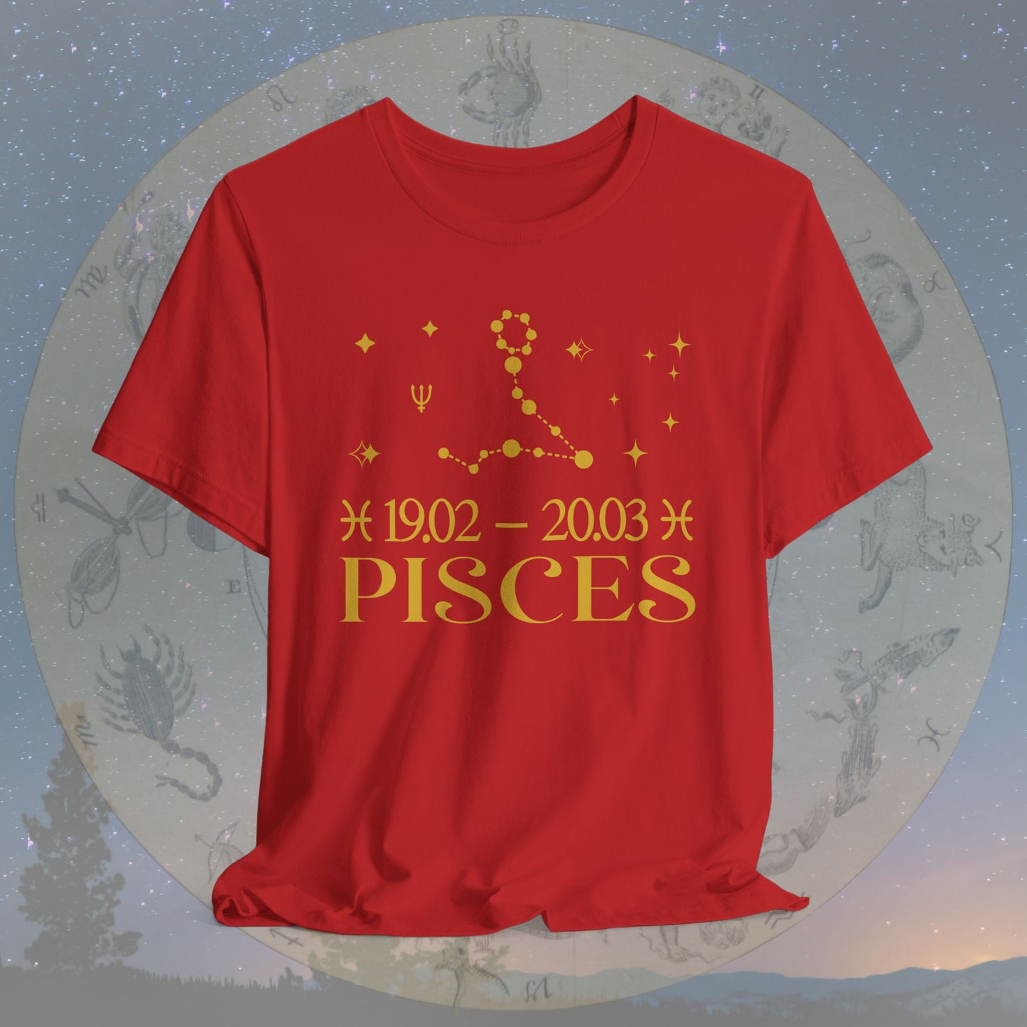 Pisces Star Constellation Zodiac T-Shirt