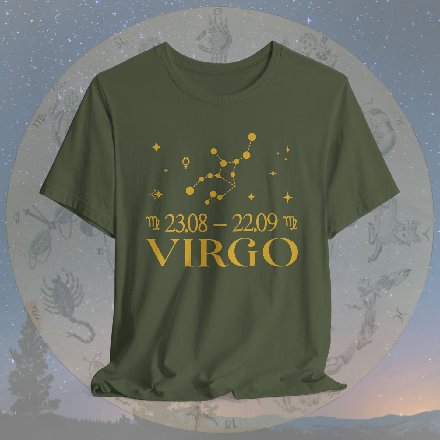 Virgo Star Constellation Zodiac T-Shirt