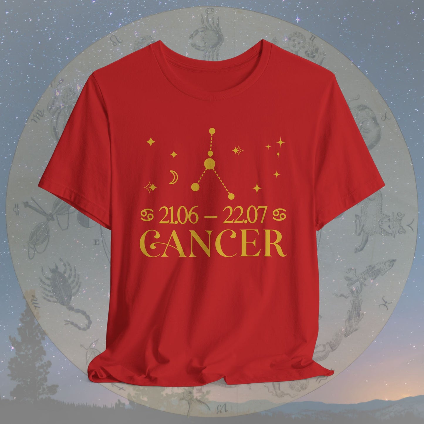 Cancer Star Constellation Zodiac T-Shirt
